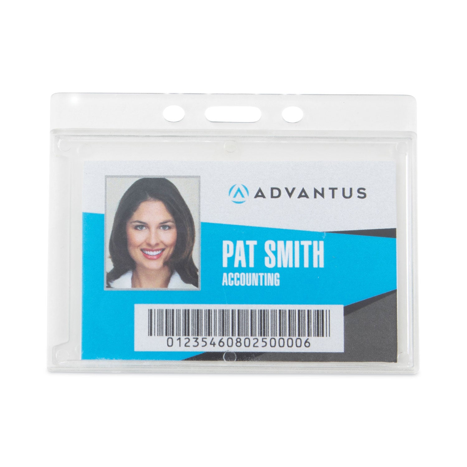 Advantus Frosted Horizontal Badge Holders - 3.68