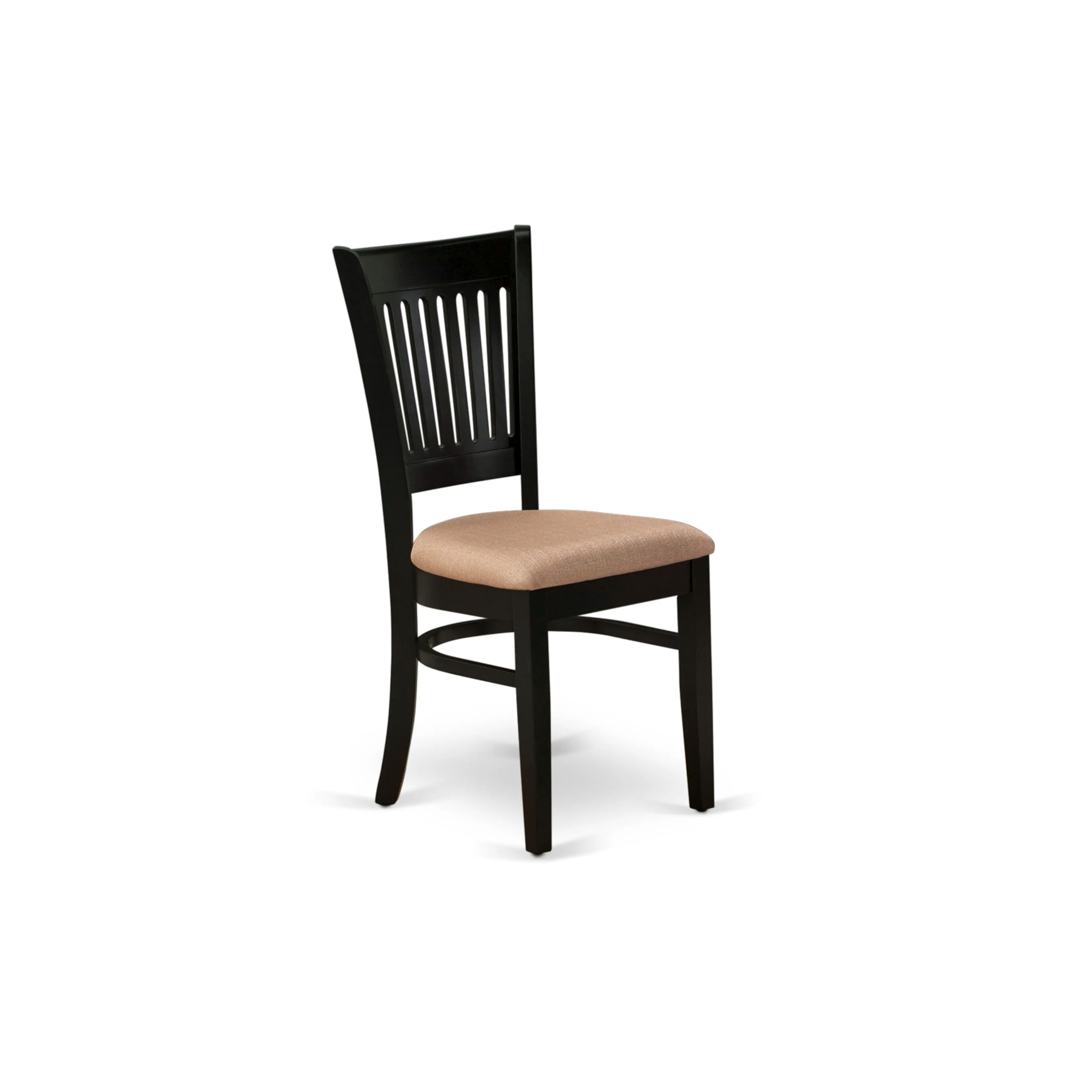 East West Furniture AMVA5-BLK-C 5-Piece Round Dining Set with Pedestal Table & 4 Upholstered Chairs, 36x36 Inch, Black - Perfect for Small Kitchens, Breakfast Nooks, and Cozy Dining Spaces