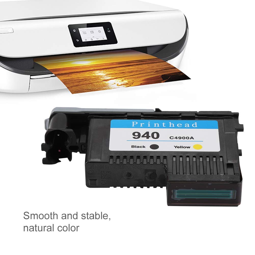 HP 940 C4900A C4901A Printheads for 8000 & 8500 Series Printers - High-Quality Black & Yellow Ink Cartridges for Smooth Printing & No Paper Jams - Ideal for Office Documents, Business Reports & High-Volume Printing