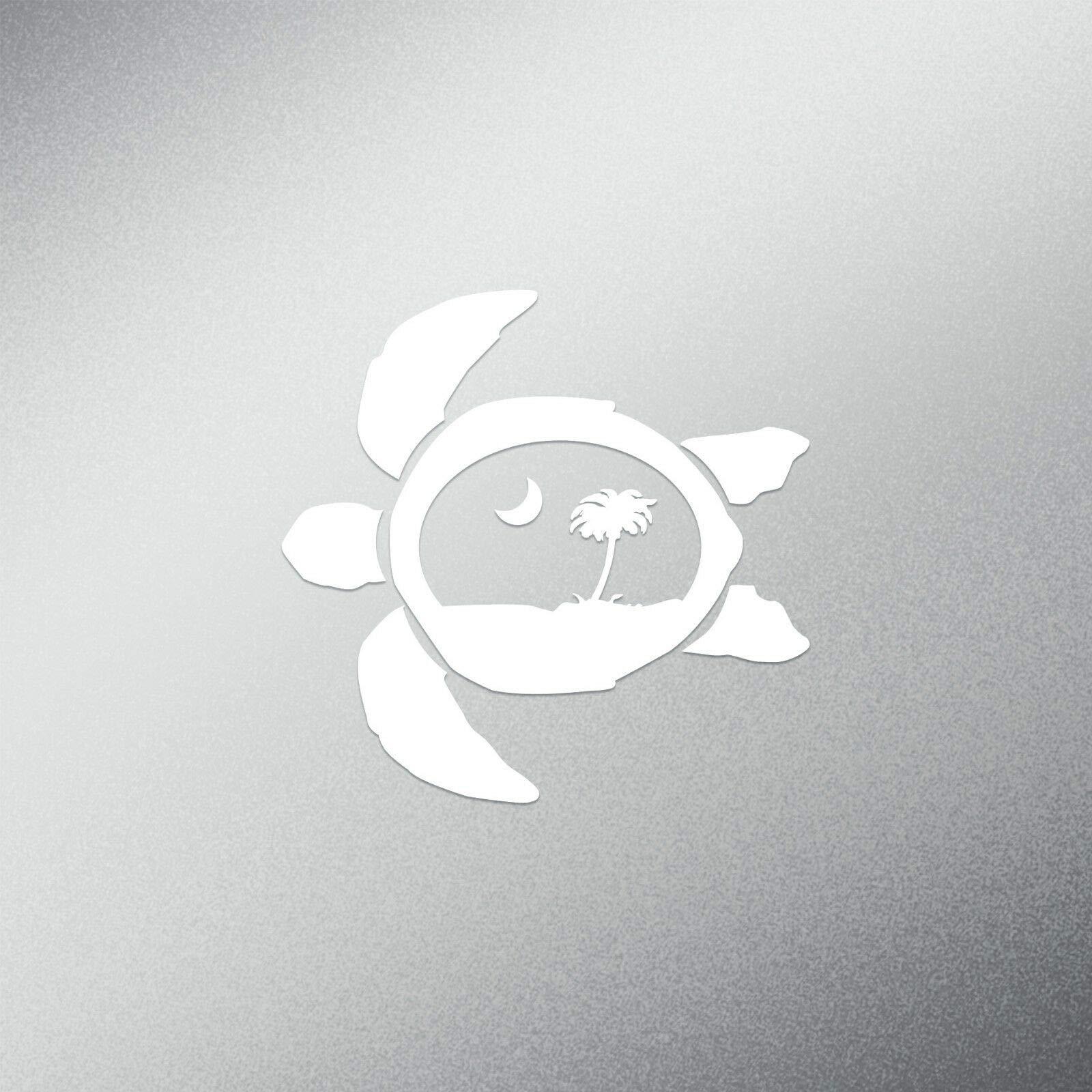 Waterproof Palmetto Tree & Sea Turtle Vinyl Decal Sticker for Cars, Trucks & Laptops - 5