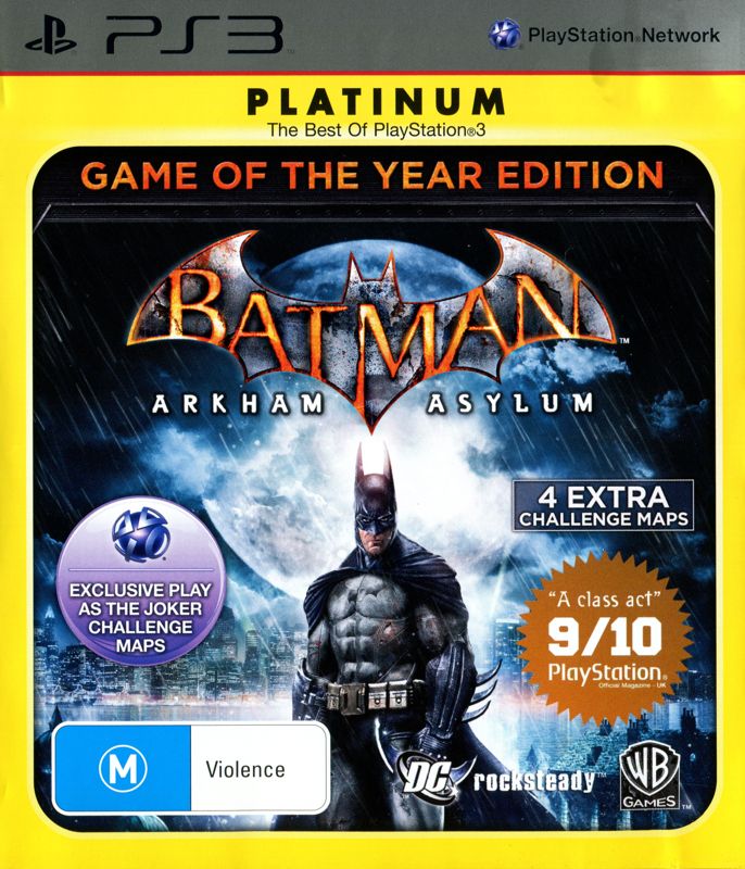 Batman: Arkham Asylum Game of the Year Edition for PS3 - Action Adventure Video Game for Playstation 3 | Perfect for Superhero Fans & Action Game Lovers | Great for Gaming Nights & Collectors
