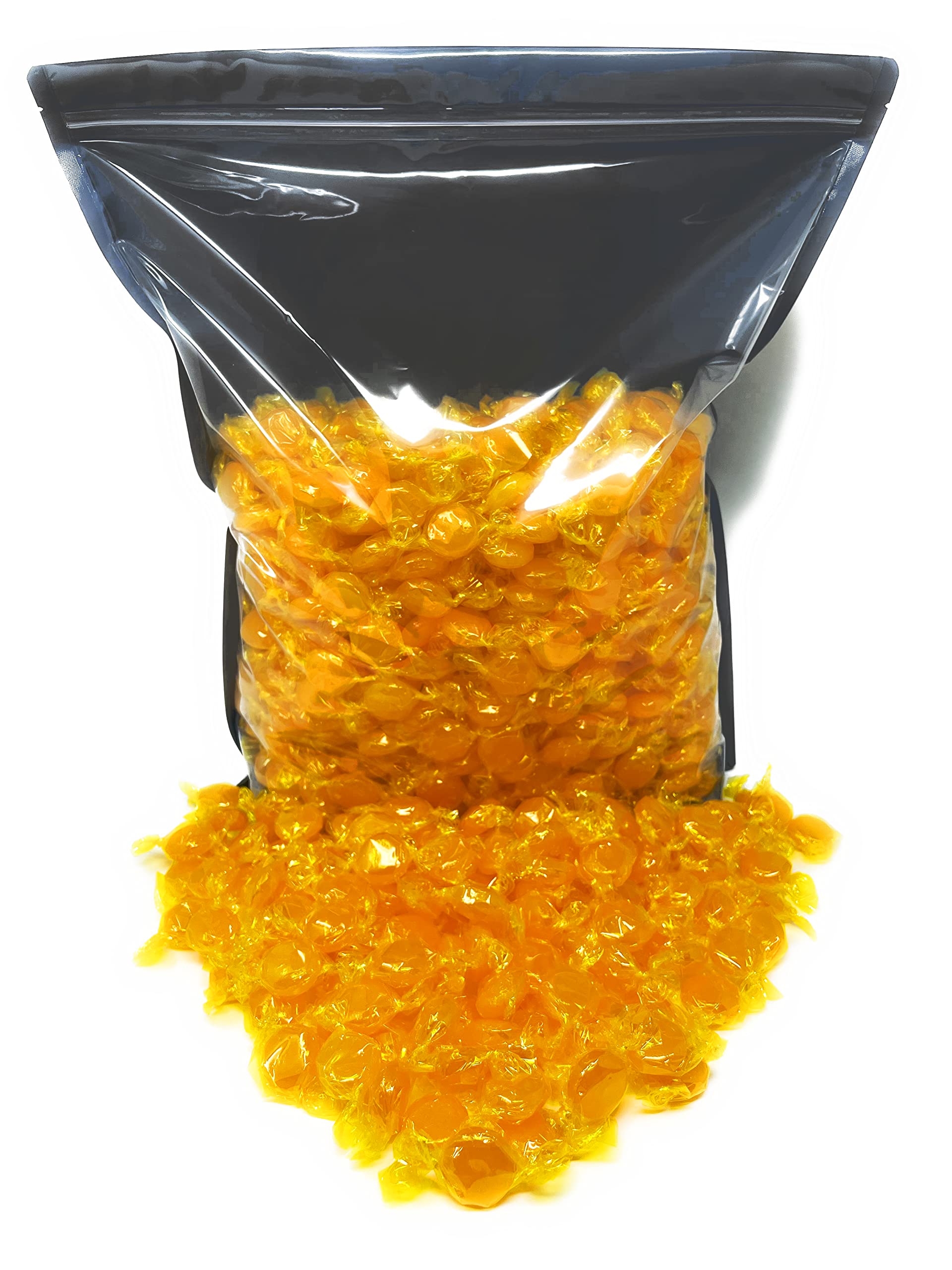 Butterscotch Hard Candy Disks - 10 lbs Bulk Pack - Classic Butter Scotch Flavored Vintage American Candy - Individually Wrapped Old School Sweets (160 oz) - Perfect for Parties, Gifts & Nostalgic Treats