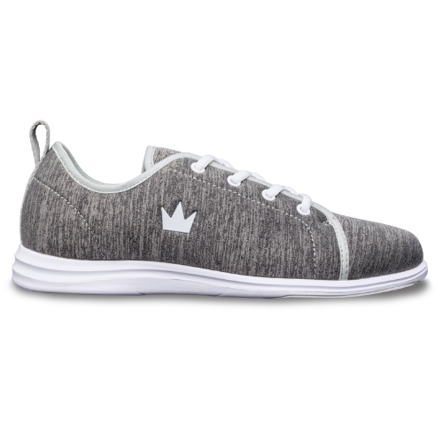 Brunswick Soul Grey Wide Bowling Shoes for Men & Women - Comfortable Outdoor & Indoor Bowling Shoes for League Play & Casual Bowling