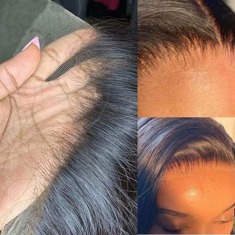 13x4 HD Transparent Lace Front Wig - Honey Blonde Highlight Water Wave Human Hair Wig with Pre-Plucked Natural Hairline & Baby Hair | 180 Density 18 Inch | Perfect for Daily Wear, Cosplay, and Special Occasions