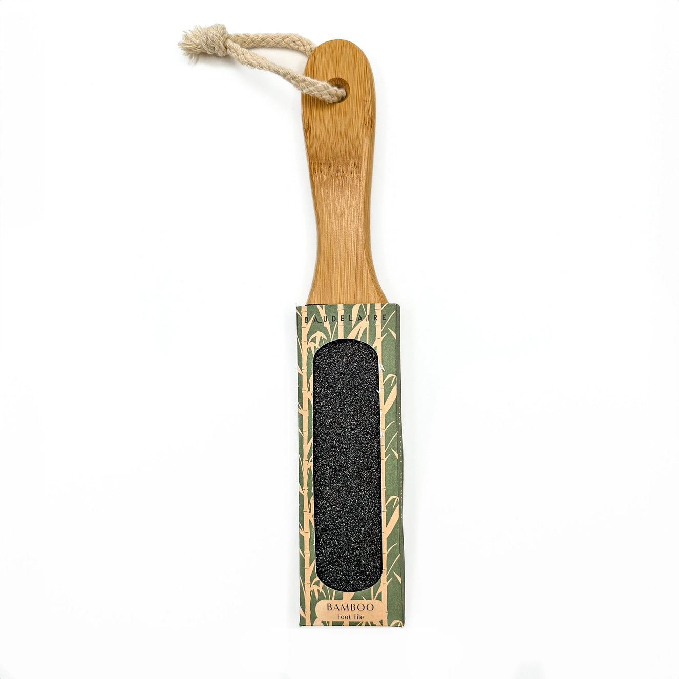 Premium Bamboo Foot File for Smooth & Soft Feet - Exfoliating Callus Remover for Pedicure & At-Home Foot Care - Perfect for Dry, Cracked Heels & Dead Skin Removal