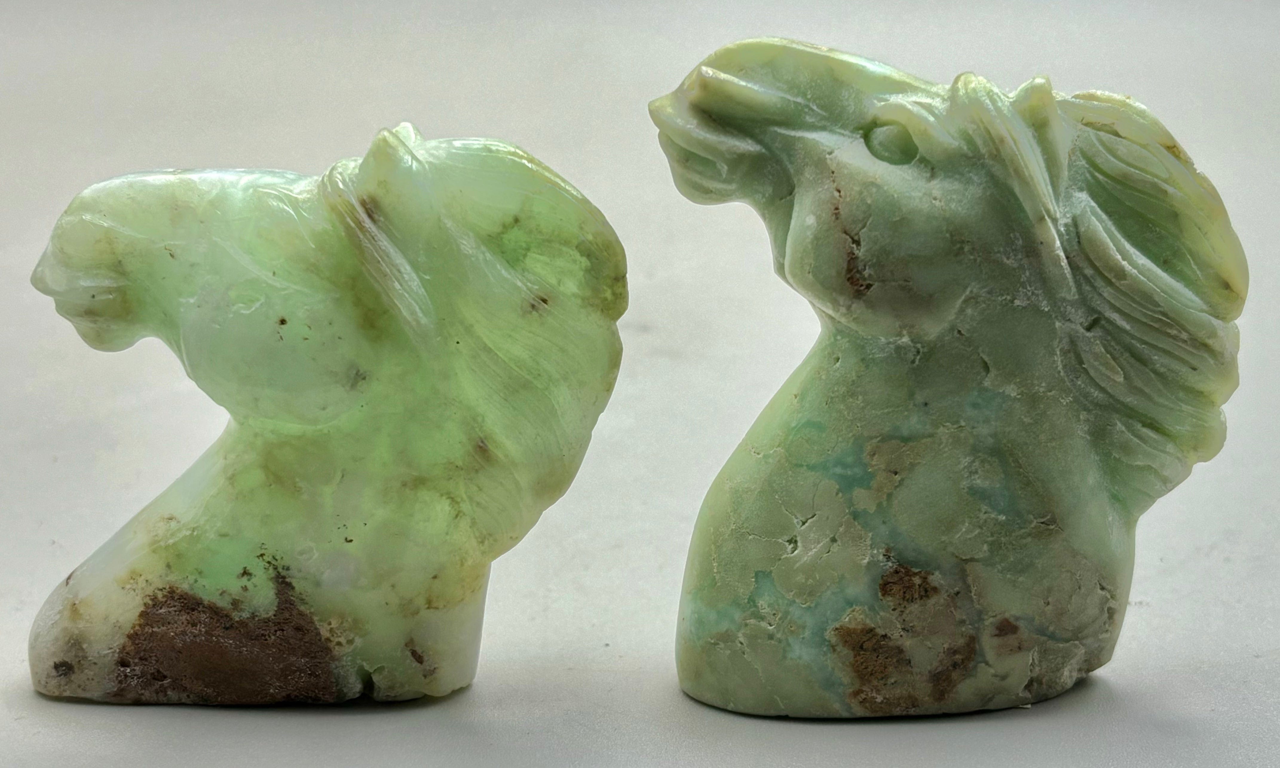 Handcrafted Chrysoprase Horse Carving - Unique Gemstone Figurine for Home Decor, Feng Shui, and Collectibles | Perfect Gift for Horse Lovers and Crystal Enthusiasts
