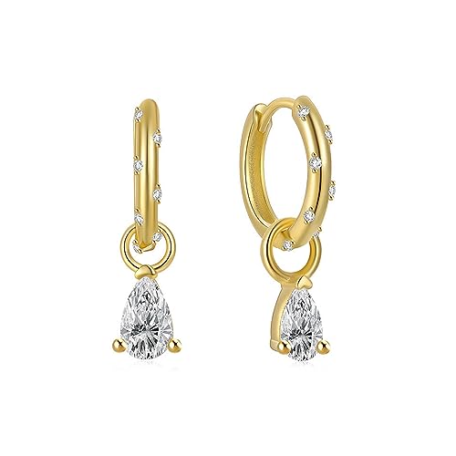 30 Teardrop CZ - gold