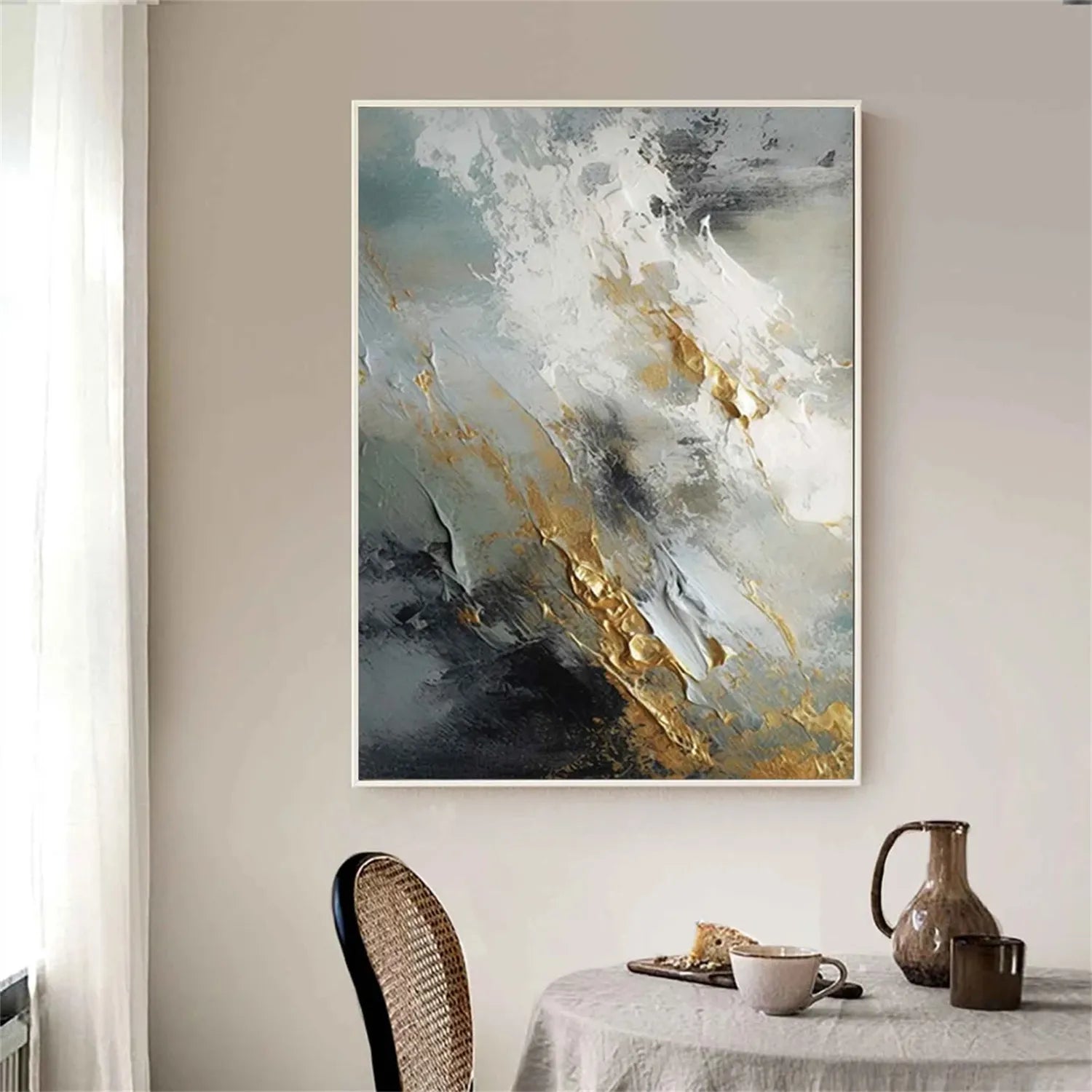 Abstract Painting #AB 175 - Modern Wall Art for Home & Office Decor | Large Canvas Artwork for Living Room, Bedroom, or Workspace