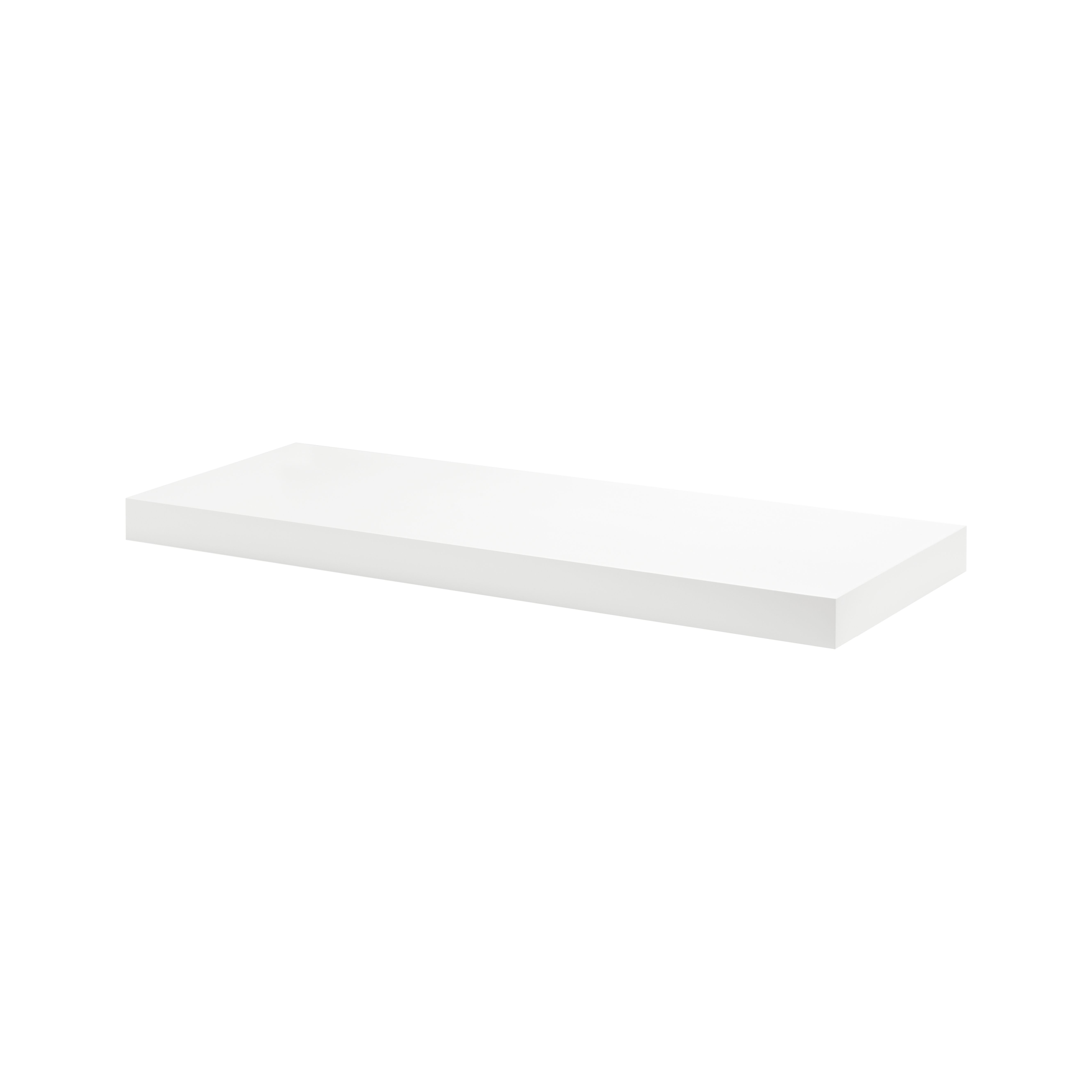 Modern Floating Shelf 2 Inch Thick - Wall Mounted Wood Shelves for Living Room, Bedroom, Kitchen - Perfect for Displaying Books, Photos & Decor