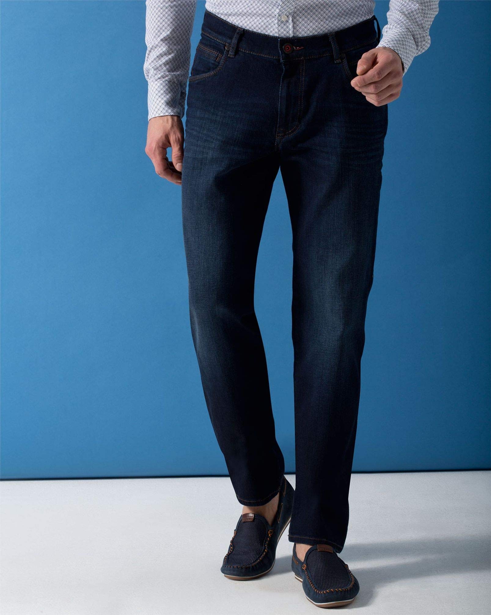 Bugatti Men's Slim Fit Stretch Denim Jeans - Comfortable & Stylish for Casual Wear, Work & Outdoor Activities