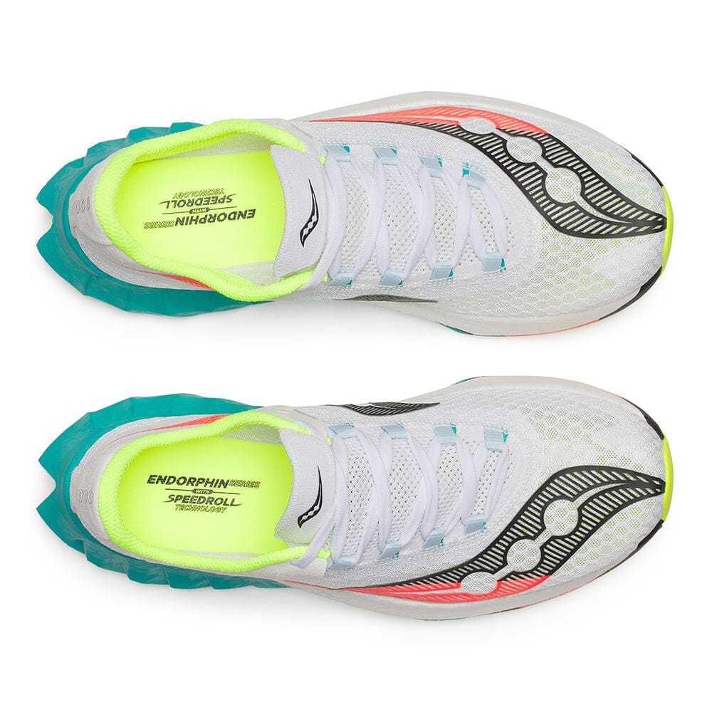 Saucony Men's Endorphin Pro 4 Running Shoes - Lightweight Carbon Fiber Racing Sneakers for Marathon & Road Running - High-Performance Cushioned Athletic Footwear for Men