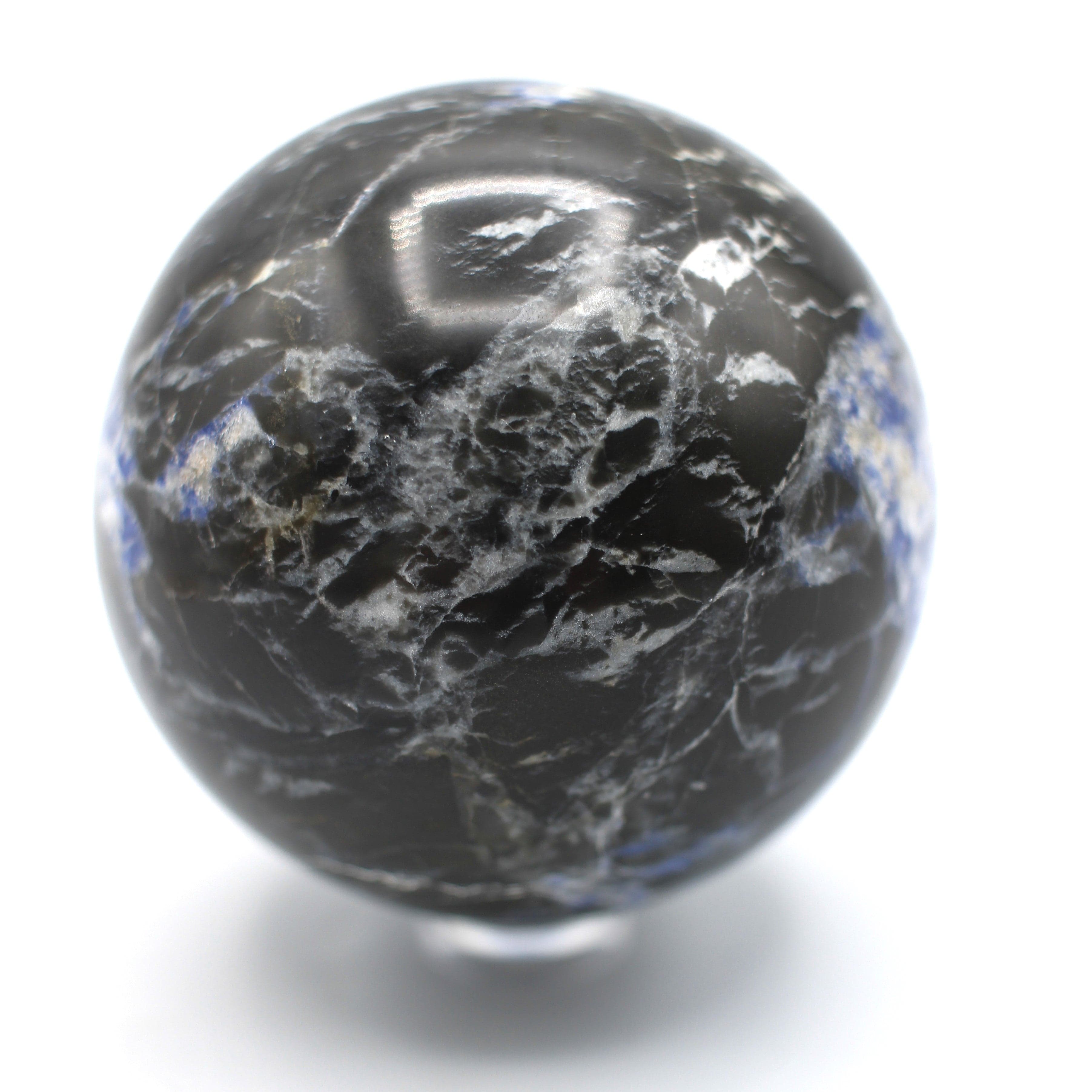 Canadian Sodalite in Matrix 62mm Sphere - Natural Blue Healing Crystal Ball for Meditation, Reiki, and Home Decor