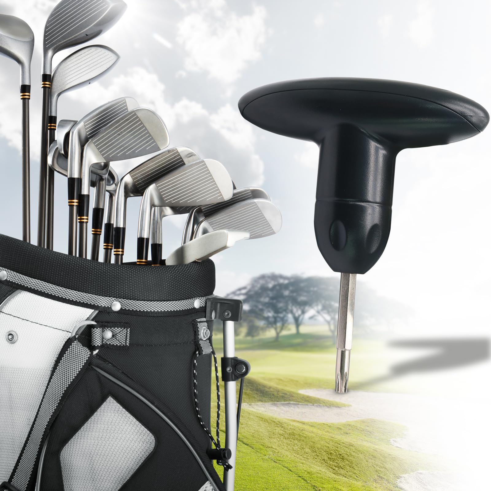 T25 Golf Wrench Tool - Adjustable Golf Club Head & Driver Shaft Adapter - Premium Golf Accessories for Club Repair & Maintenance - Perfect for Home Practice & Course Adjustments