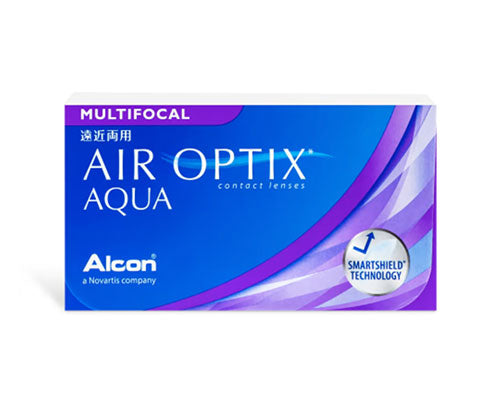 AIR OPTIX® AQUA Multifocal Contact Lenses (6 Pack) - Monthly Disposable for Presbyopia, Comfortable & Breathable - Perfect for Work, Travel & Active Lifestyles