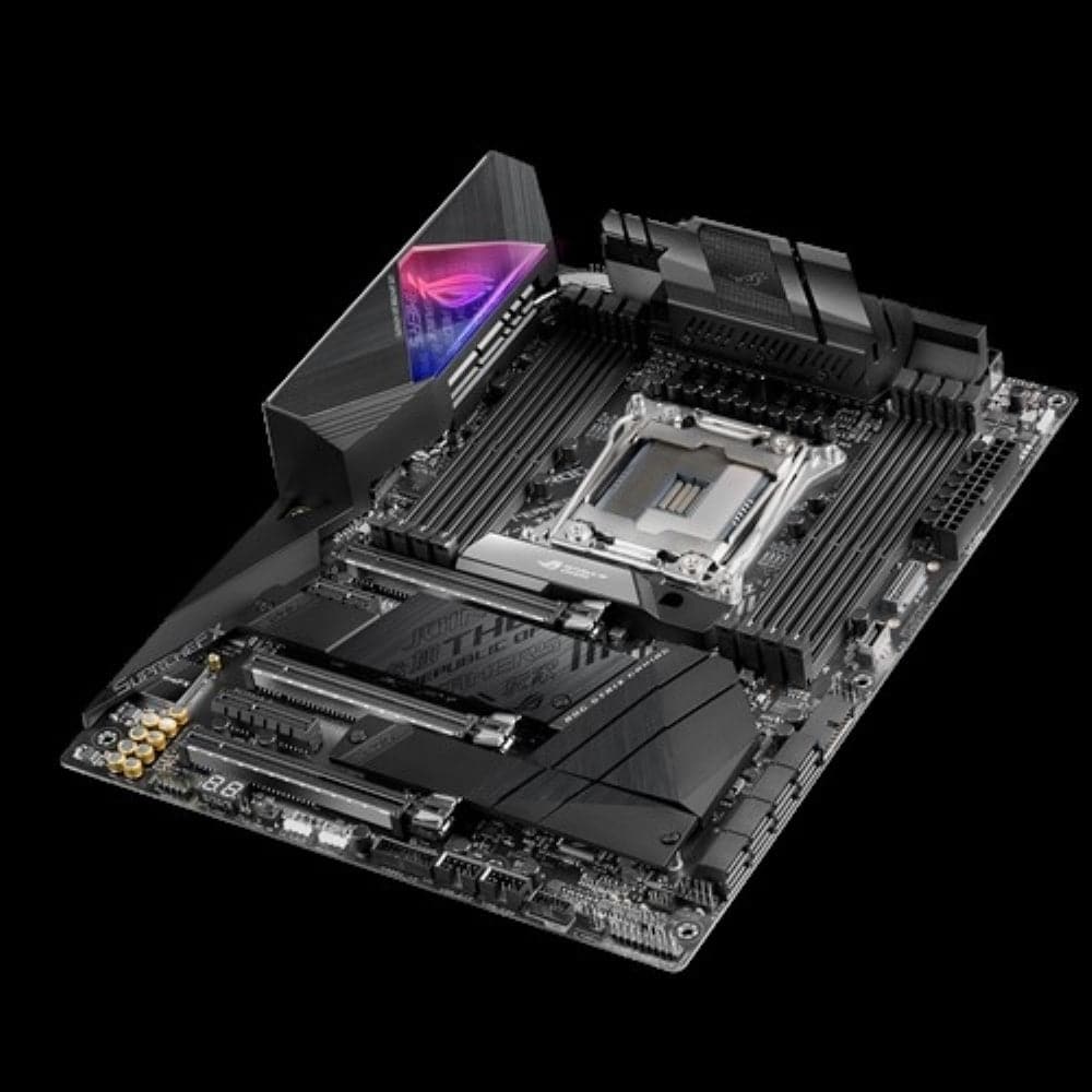 ASUS ROG STRIX X299-E Gaming II ATX Motherboard - Intel X299 Chipset, LGA 2066 Socket, DDR4, Dual M.2, Aura Sync RGB - Perfect for High-End Gaming PCs and Content Creation Workstations