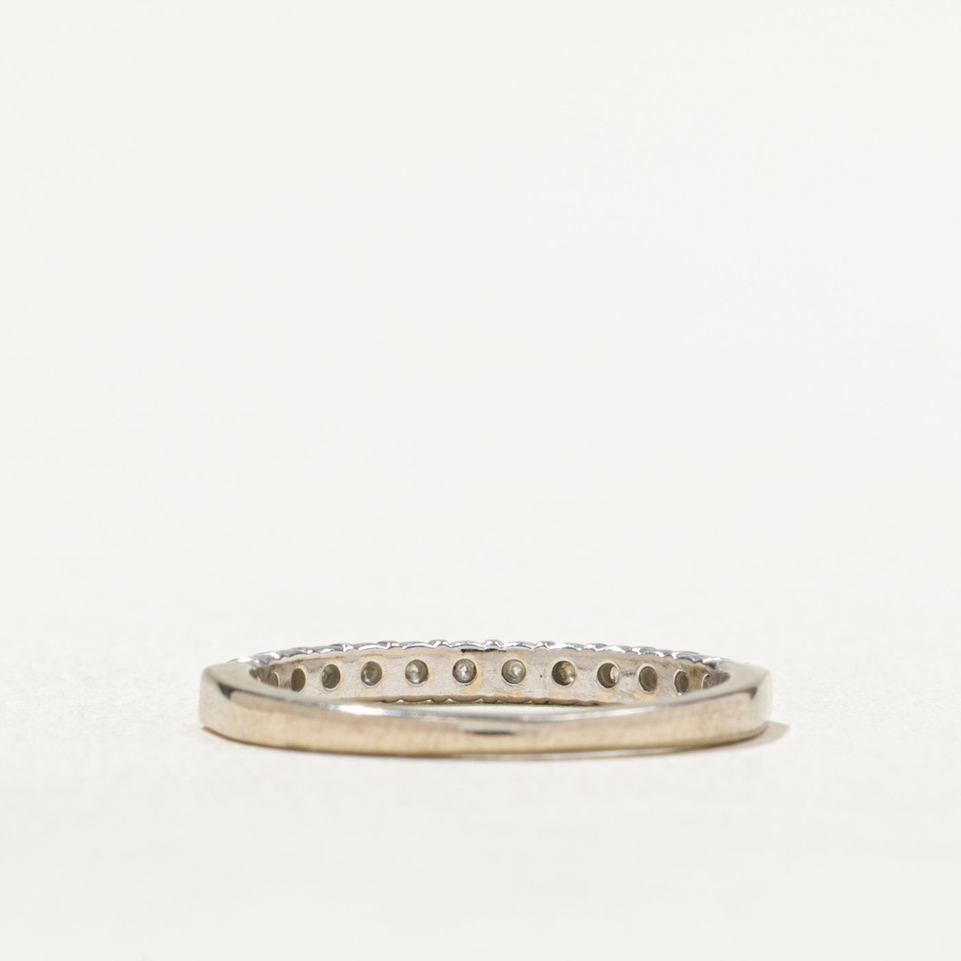 Semi Eternity Diamond Wedding Band Ring | 0.26ctw Round Cut Diamonds | Size 4.25 | Perfect for Anniversary, Engagement & Bridal Jewelry Gifts