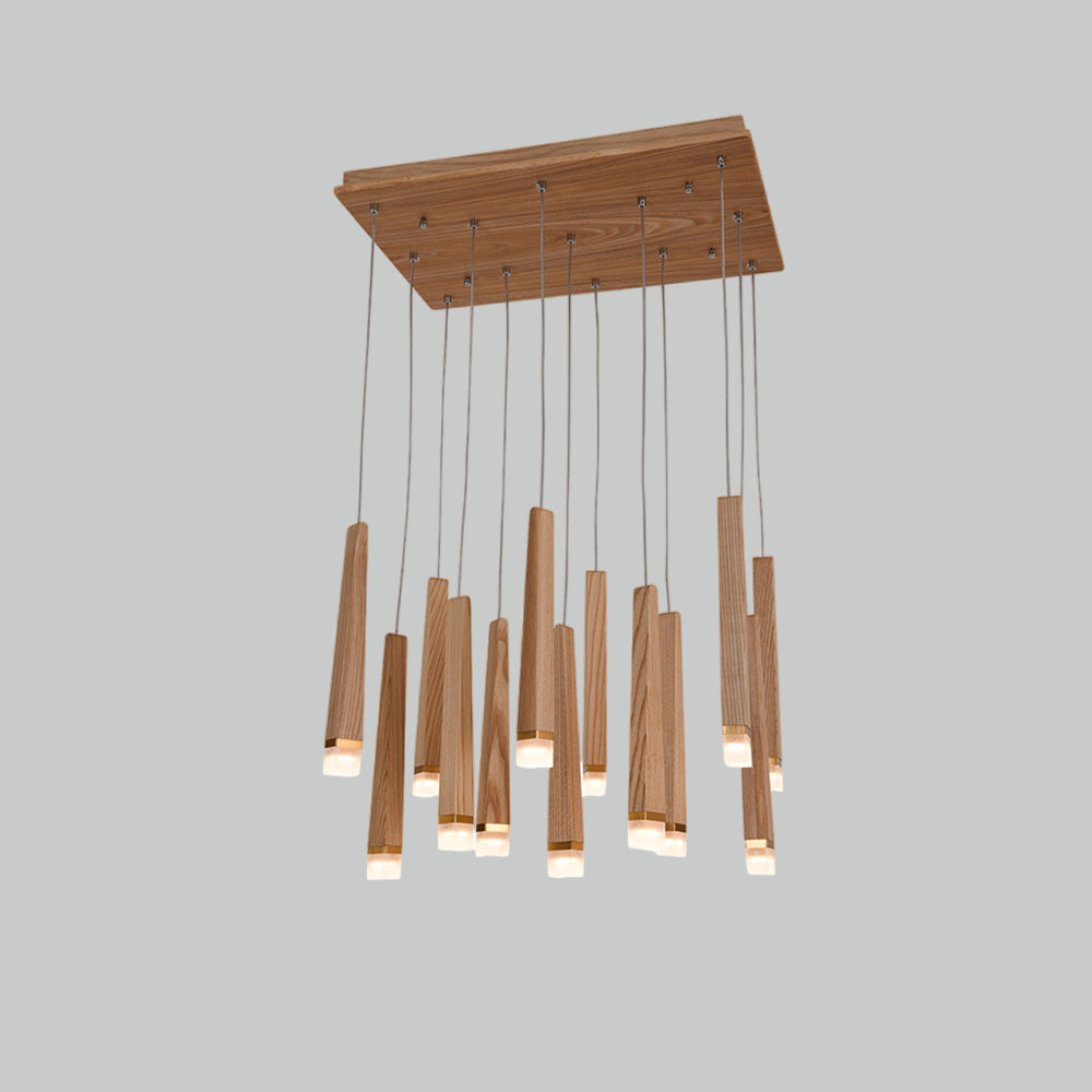 Rustic Firewood Stick Chandelier - Handmade Wooden Ceiling Light Fixture for Cabin, Farmhouse & Lodge Decor - Perfect for Living Room, Bedroom or Dining Area Lighting