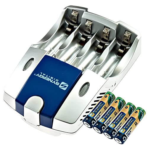Charger + 4 AA Batteries