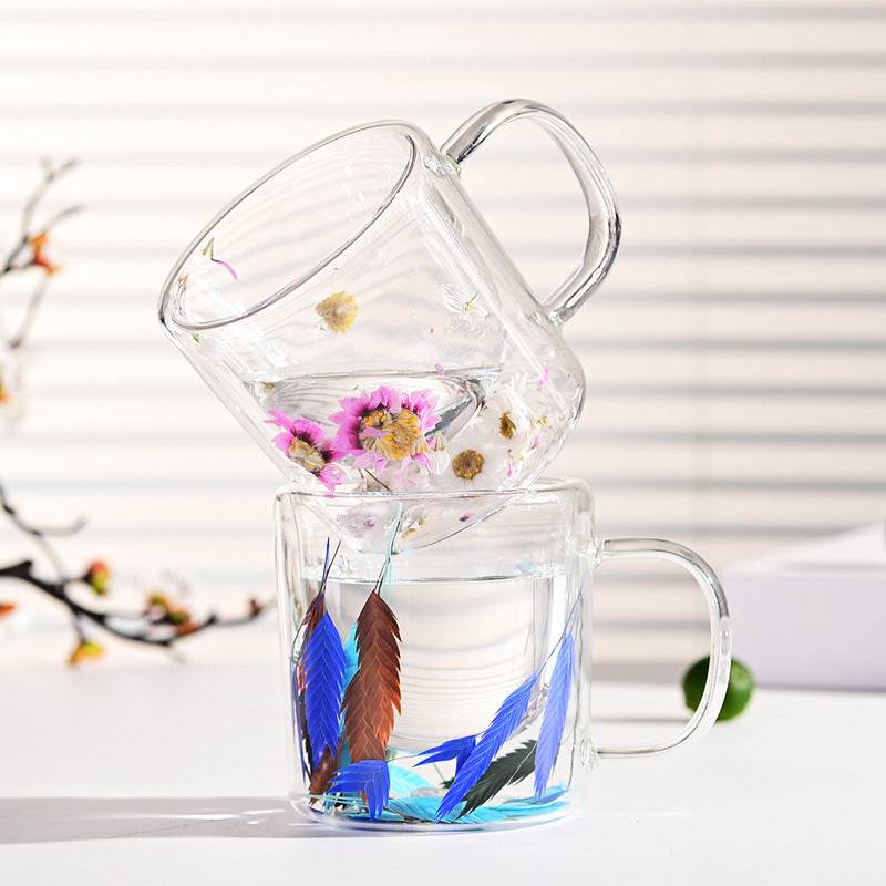 Aesthetic Ceramic Mug with Dried Leaves Design - Perfect for Coffee, Tea, and Home Decor | Unique Gift Idea for Nature Lovers