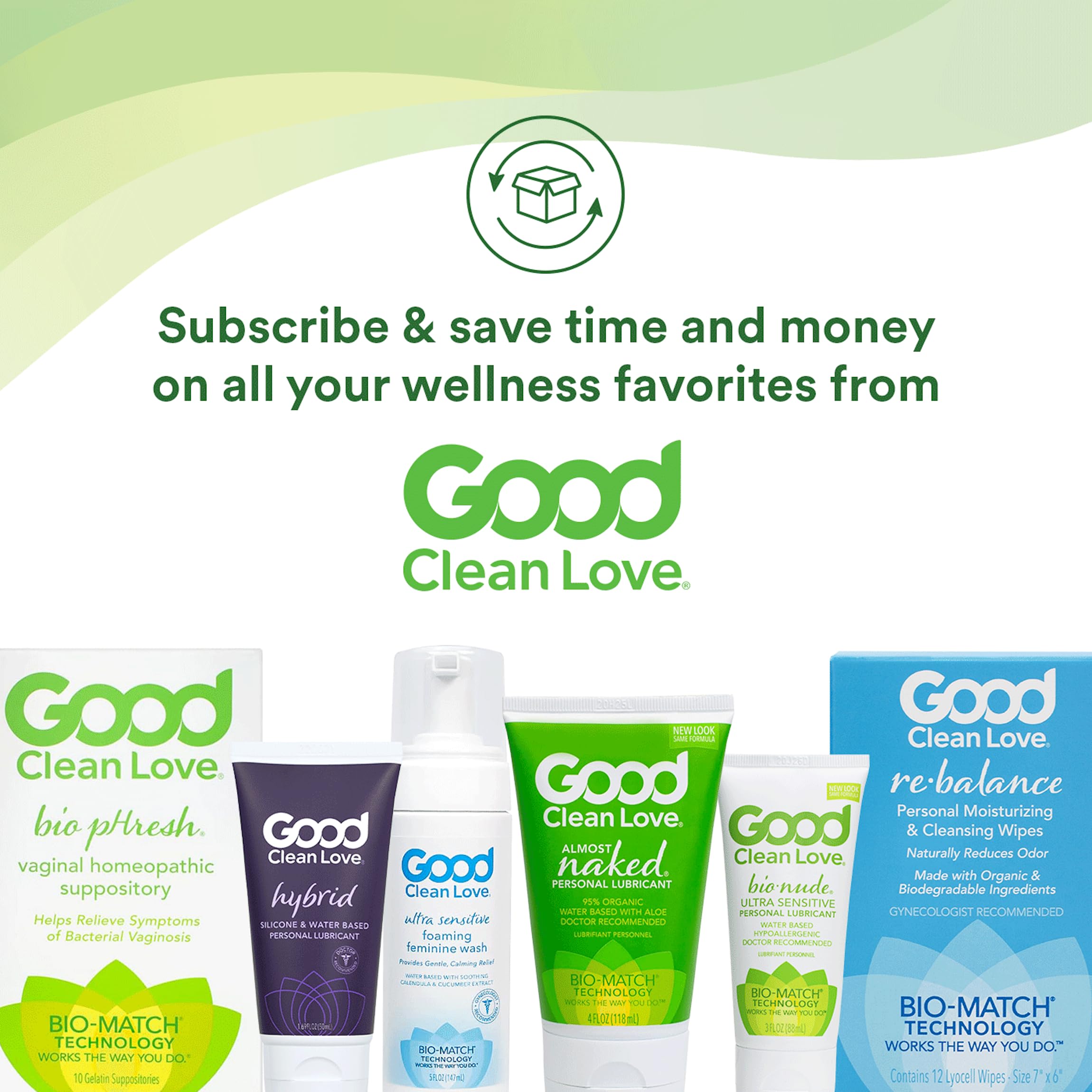 Good Clean Love Liquid Water-Based Lube with Hyaluronic Acid | Premium pH-Balanced Personal Lubricant for Men & Women | Safe for Adult Toys & Condoms | Hydrating Intimate Wellness Gel (1.69 Oz) | Perfect for Sensitive Skin, Couples & Solo Play