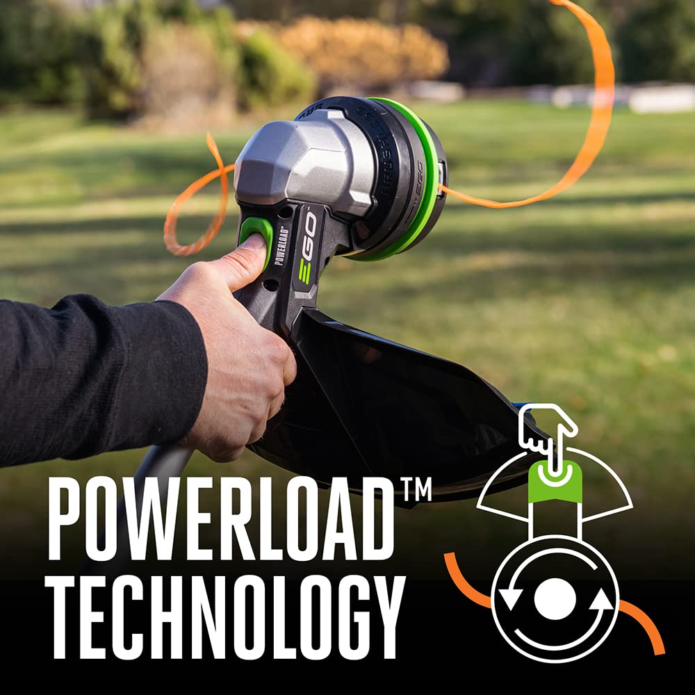 EGO Power+ ST1510T 15-Inch 56V Cordless String Trimmer with POWERLOAD Technology | Telescopic Aluminum Shaft | Battery & Charger Sold Separately | Ideal for Lawn Edging, Weed Control & Yard Maintenance