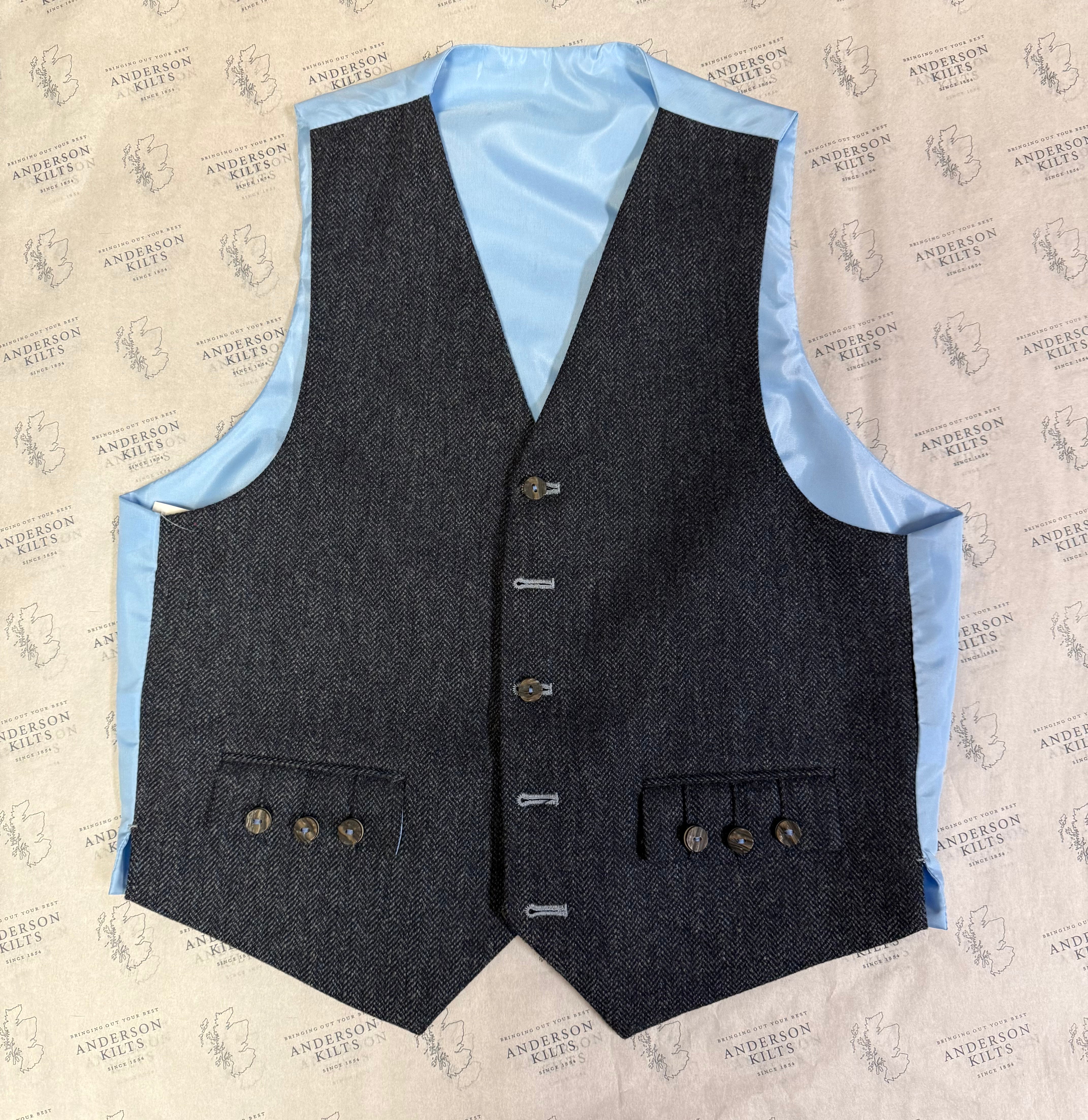 NEW 5 Button Argyll Waistcoat 42 Long | Classic Formal Vest for Men | Perfect for Weddings, Business Events & Scottish Highland Wear