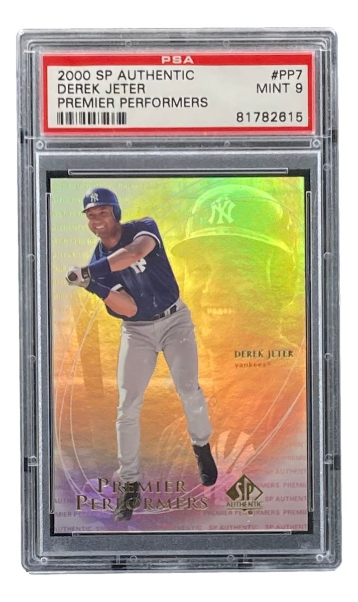 Derek Jeter 2000 SP Authentic #PP7 New York Yankees Baseball Card PSA Mint 9 - Perfect for Collectors, Sports Memorabilia Displays & Yankees Fan Gifts