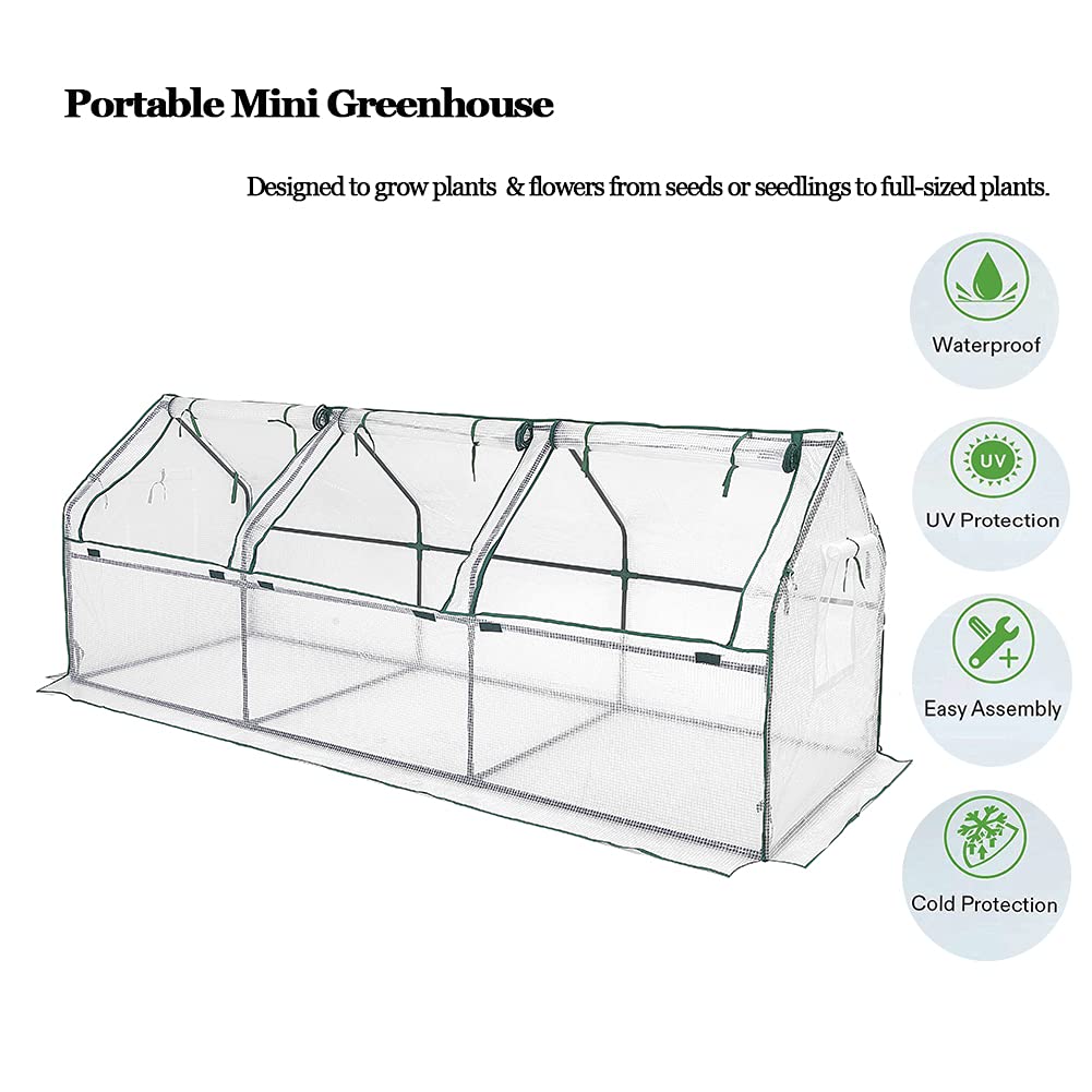 Portable Mini Greenhouse Kit for Indoor & Outdoor Gardening - 106