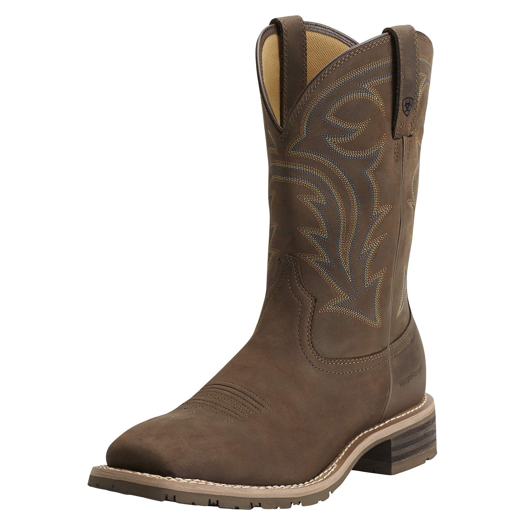 Ariat Men's Hybrid Rancher Waterproof Western Boot - Durable Cowboy Boots for Work & Outdoor Riding | Comfortable All-Day Wear for Ranch, Hiking & Country Style
