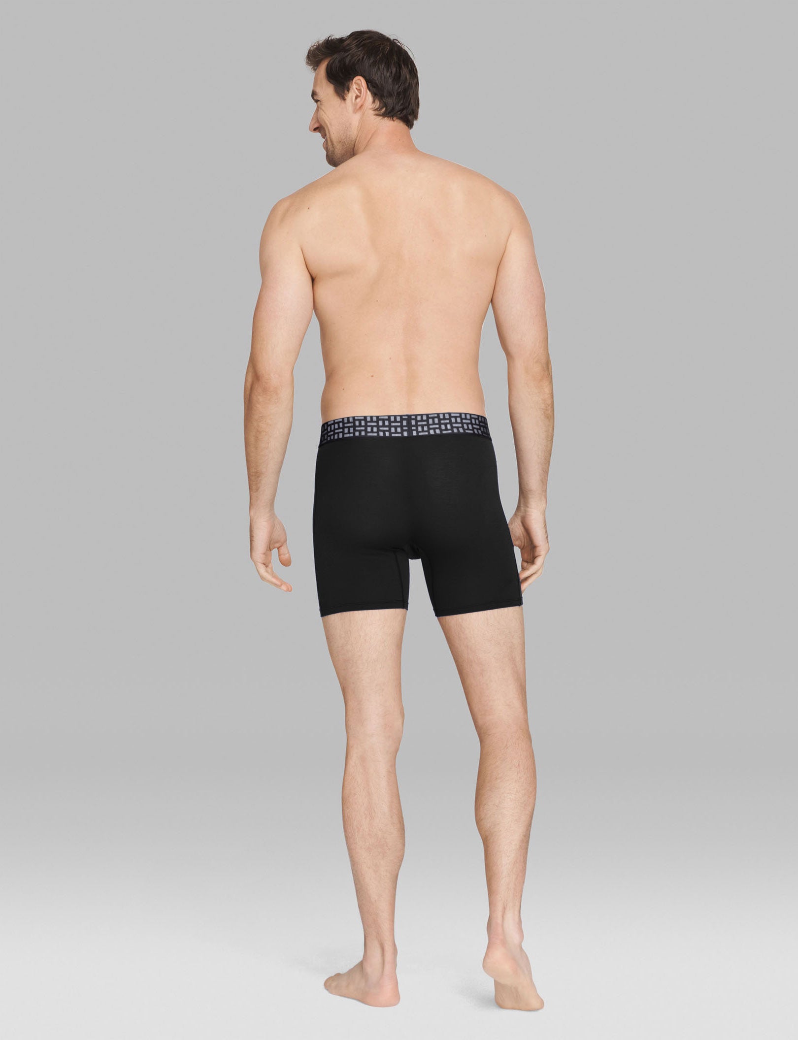 Apollo Mid Length Boxer Brief 6-Pack - Soft Breathable Men's Underwear for All-Day Comfort - Perfect for Workout, Travel & Everyday Wear