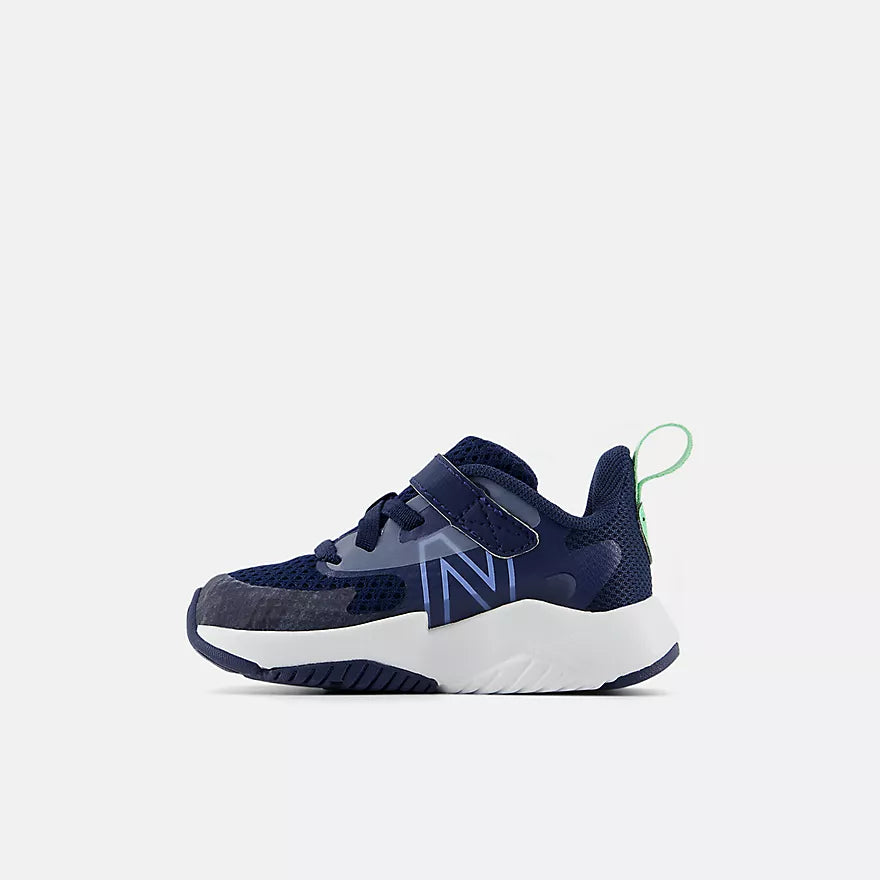 New Balance Navy Rave Run v2 Bungee Lace Toddler Sneakers - Comfortable Kids Running Shoes for Boys & Girls - Perfect for Playground, School & Daily Activities