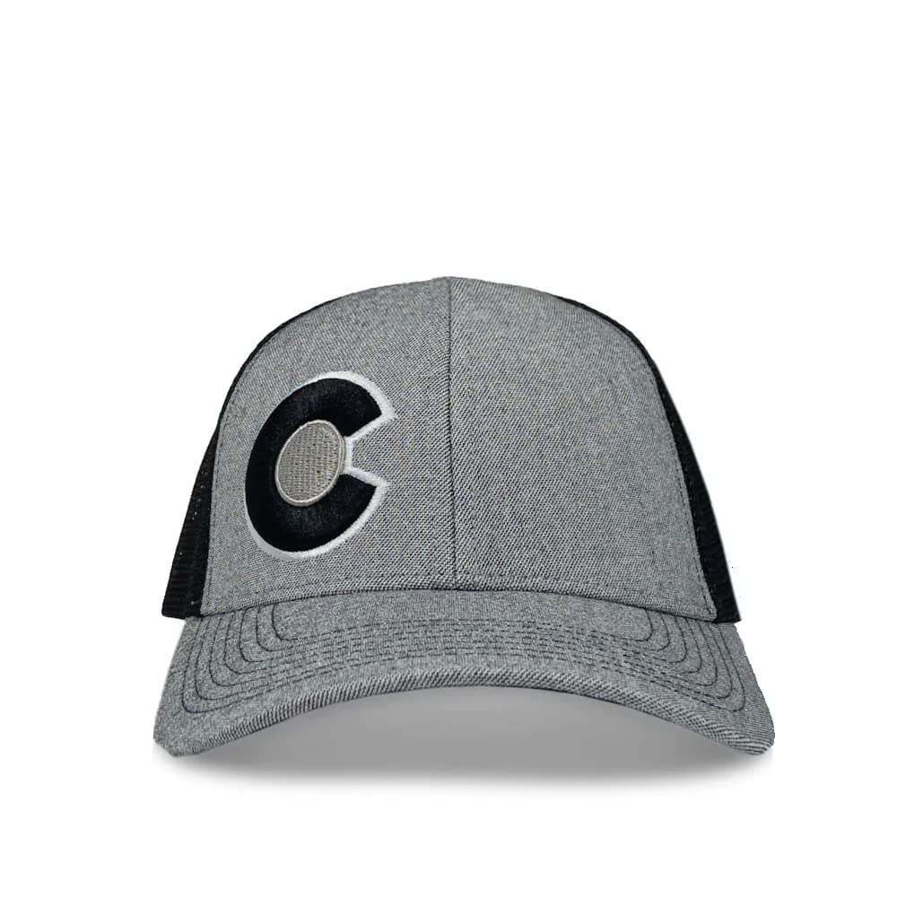YoColorado Trucker Hat - Adjustable Mesh Back Baseball Cap for Men & Women - Stylish Outdoor Sun Protection for Hiking, Camping, and Road Trips