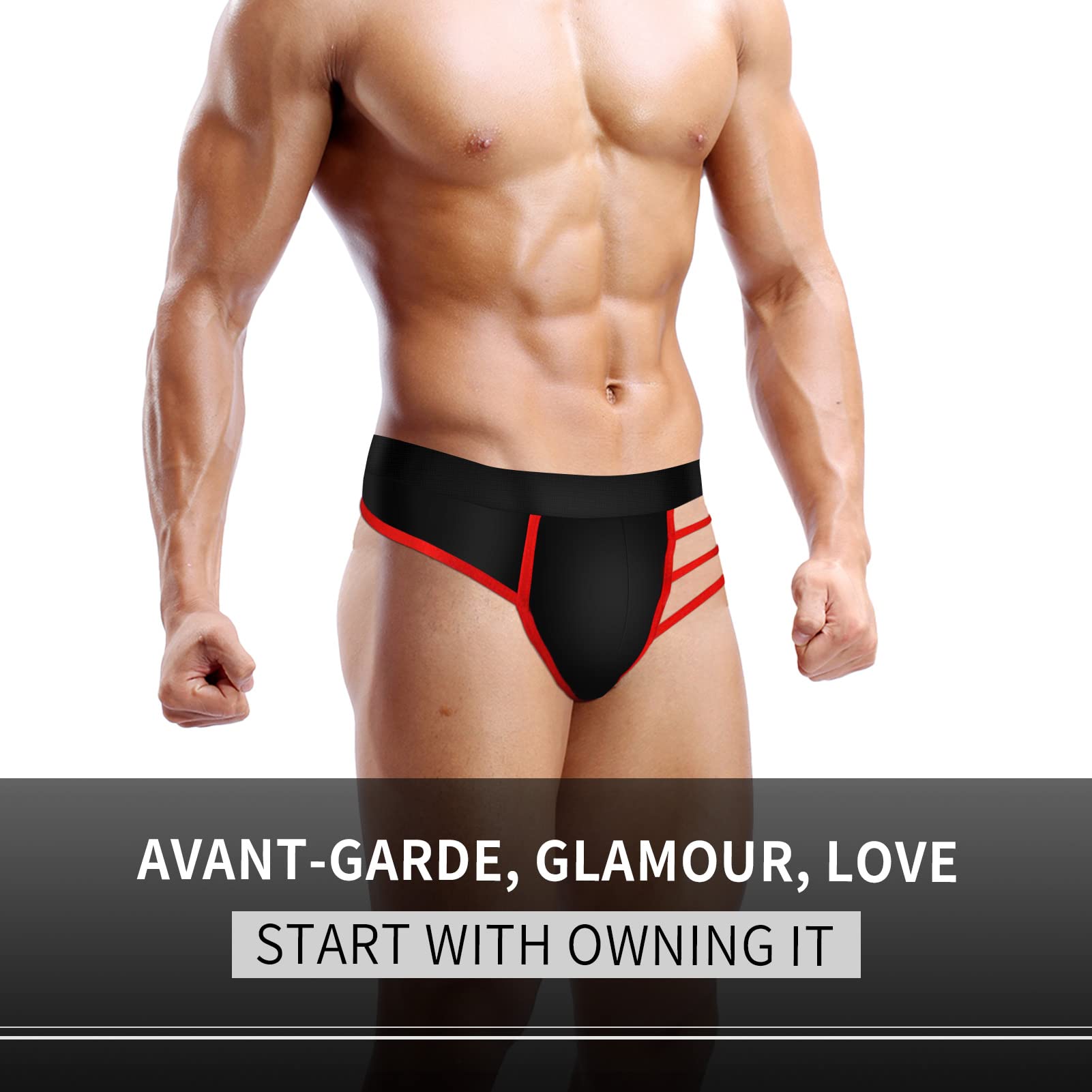 JEERLEEP Men's Sexy Lingerie Thongs G-String Underwear - Comfortable & Breathable for Intimate Wear, Date Night, and Special Occasions