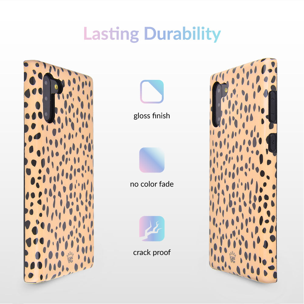 Spotted Nude Cheetah Print Samsung Galaxy Phone Case - Slim Protective Cover for Galaxy S23/S22/S21 - Stylish Animal Print Design for Women & Girls (Perfect for Travel, Work & Everyday Use)