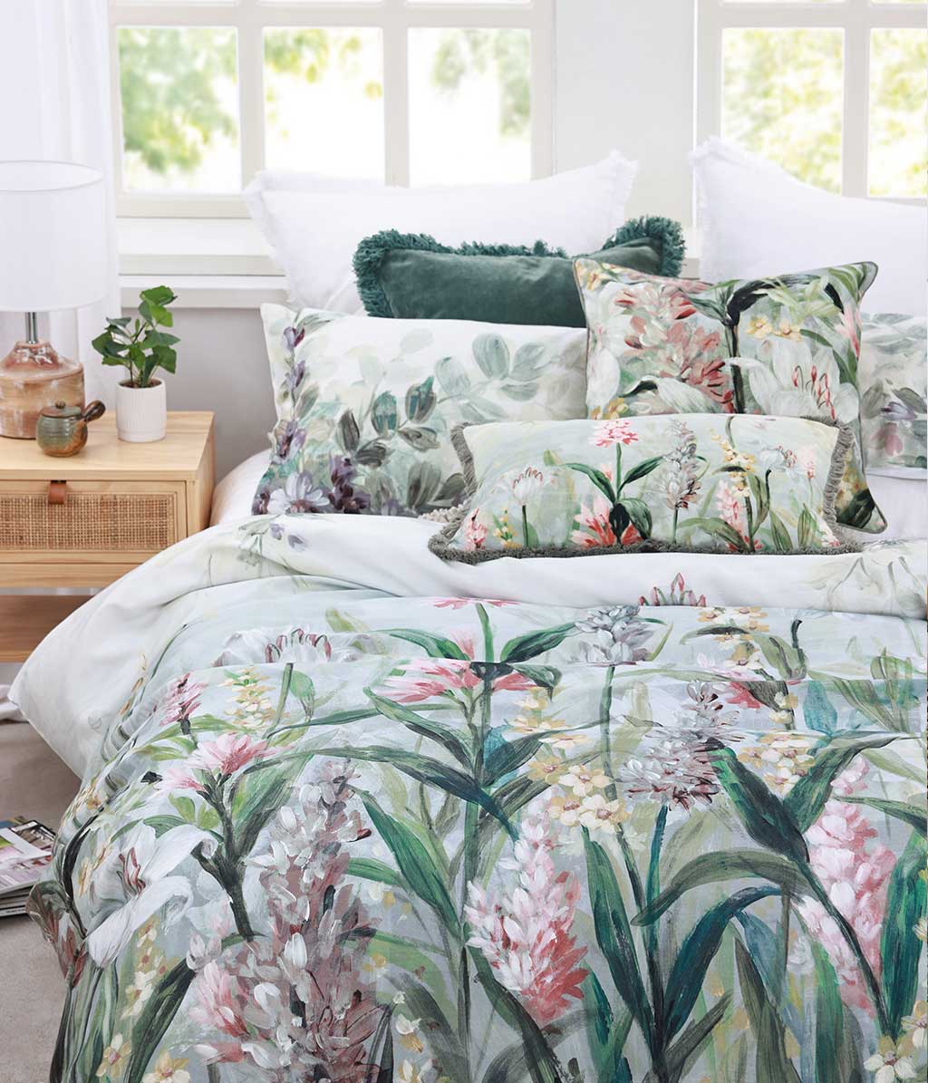 Hathaway Quilt Cover Set by MM Linen - Premium Cotton Bedding Set for Queen Size Bed - Perfect for Cozy Bedrooms & Guest Rooms