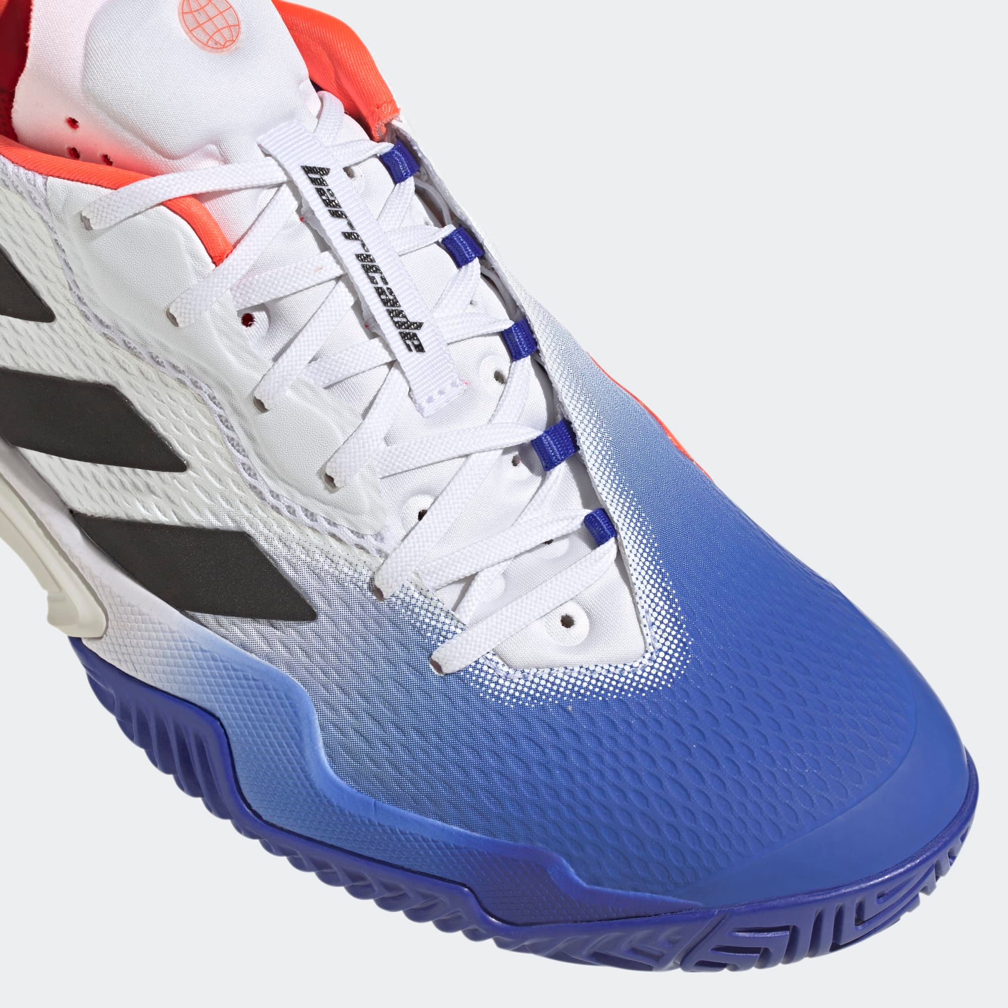 Adidas Barricade Men's Tennis Shoes - Blue, Black, Red HQ8917 | High-Performance Court Shoes for Competitive Play & Training