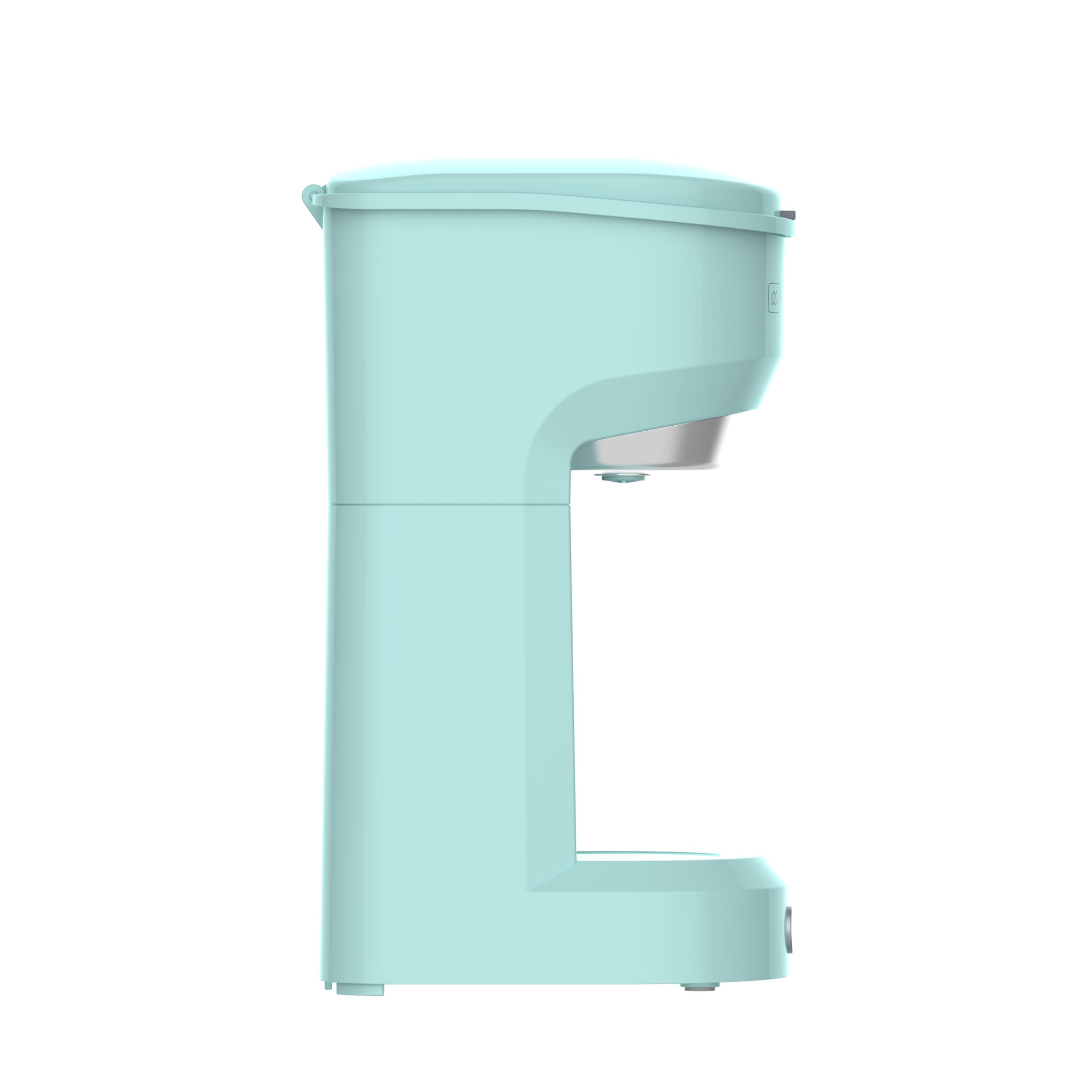 Retro Single Serve Coffee Maker - 300ml Compact Brewer for Ground Coffee, Mint Green - Perfect for Home, Office & Travel Use