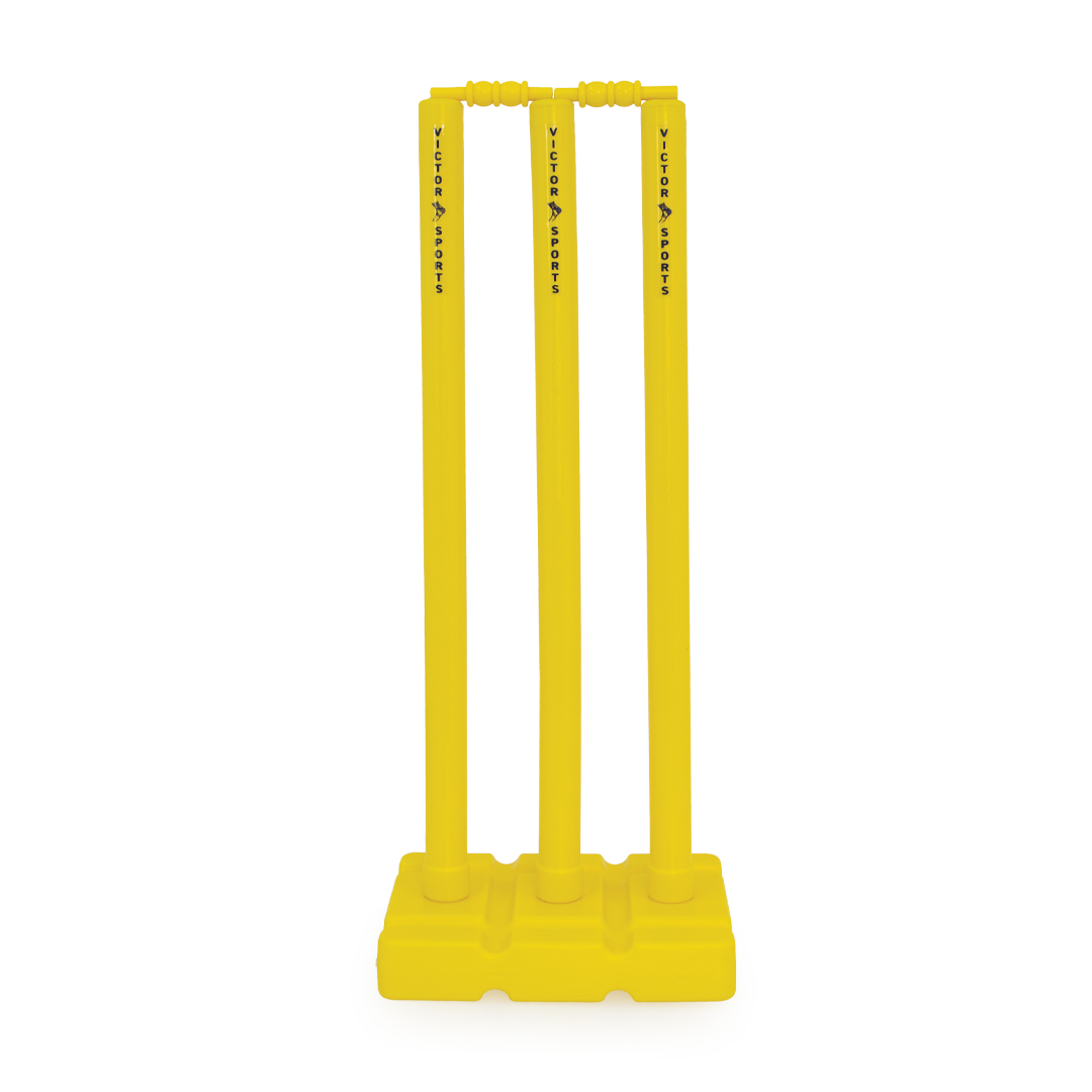 Victor Cricket Stump Set - Durable Plastic Cricket Wickets for Practice & Matches - Perfect for Backyard, School & Club Cricket Games