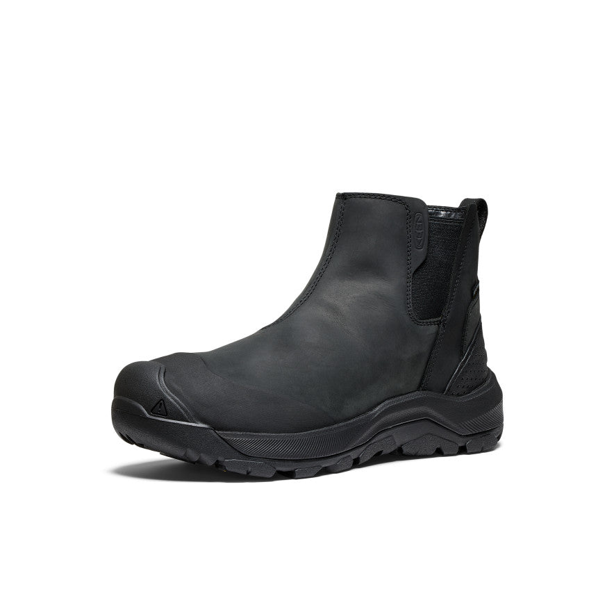 Men's Revel IV Waterproof Chelsea Boots - Black/Black | Slip-Resistant, Comfortable for Work, Outdoor & Casual Wear