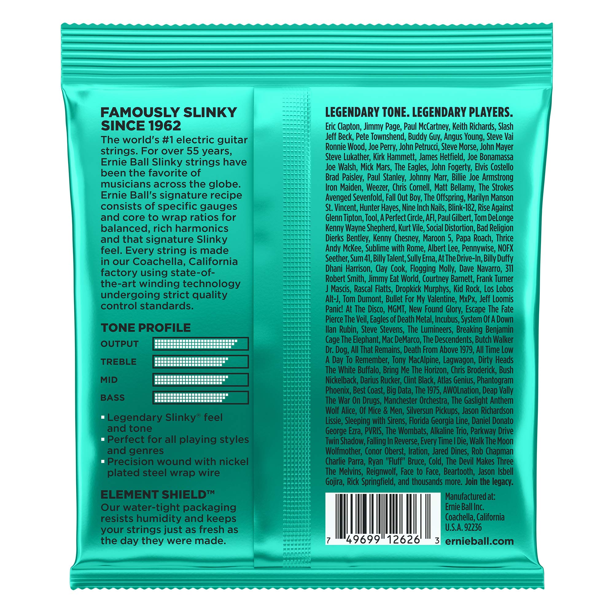 Ernie Ball P02626 Not Even Slinky Electric Guitar Strings - 12-56 Gauges (Pack of 12) | Perfect for Heavy Riffs & Drop Tunings