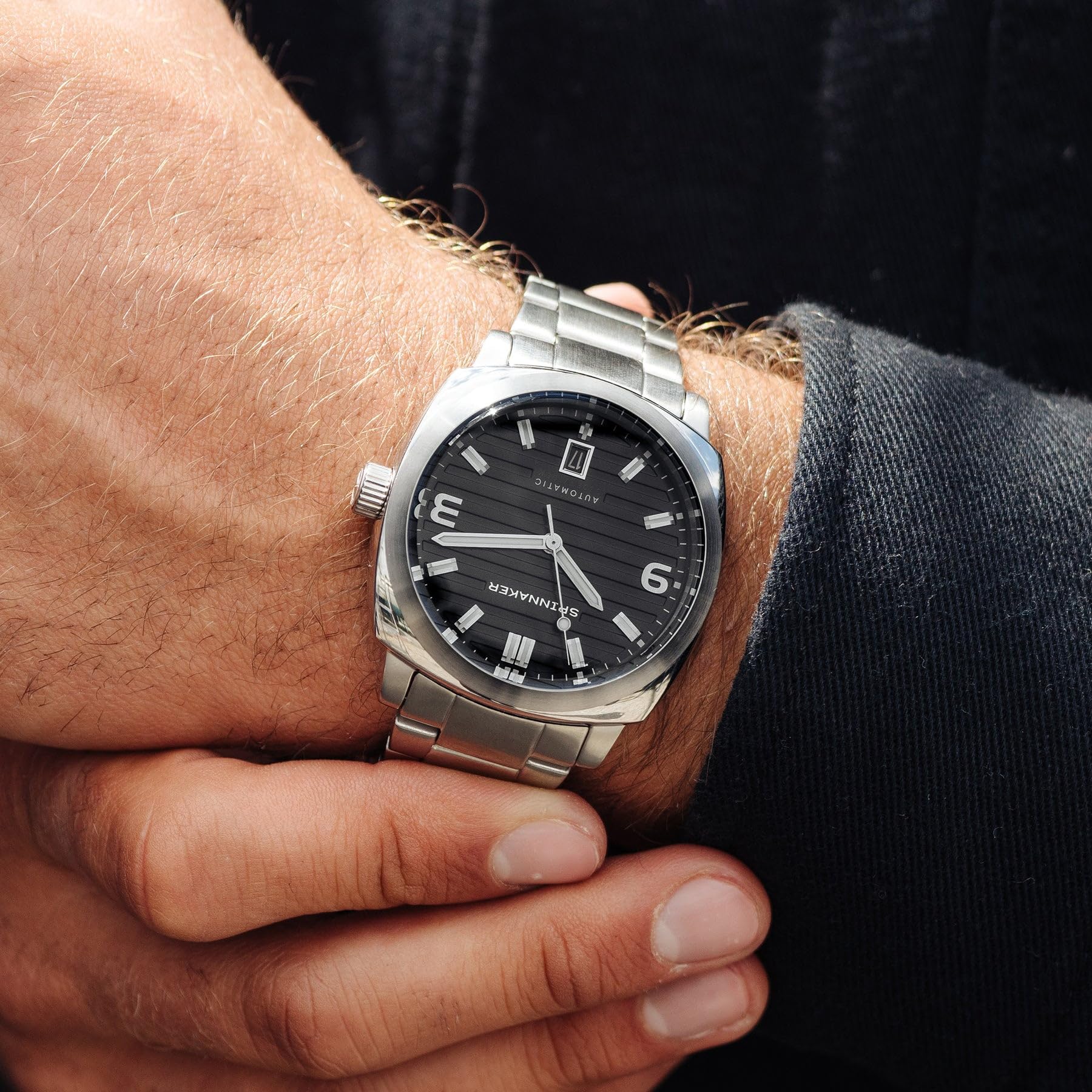 Spinnaker Hull Japan Automatic Watch for Men - SP-5073-11 | Waterproof Diver's Watch with Stainless Steel Case & Leather Strap | Perfect for Diving, Swimming & Everyday Wear
