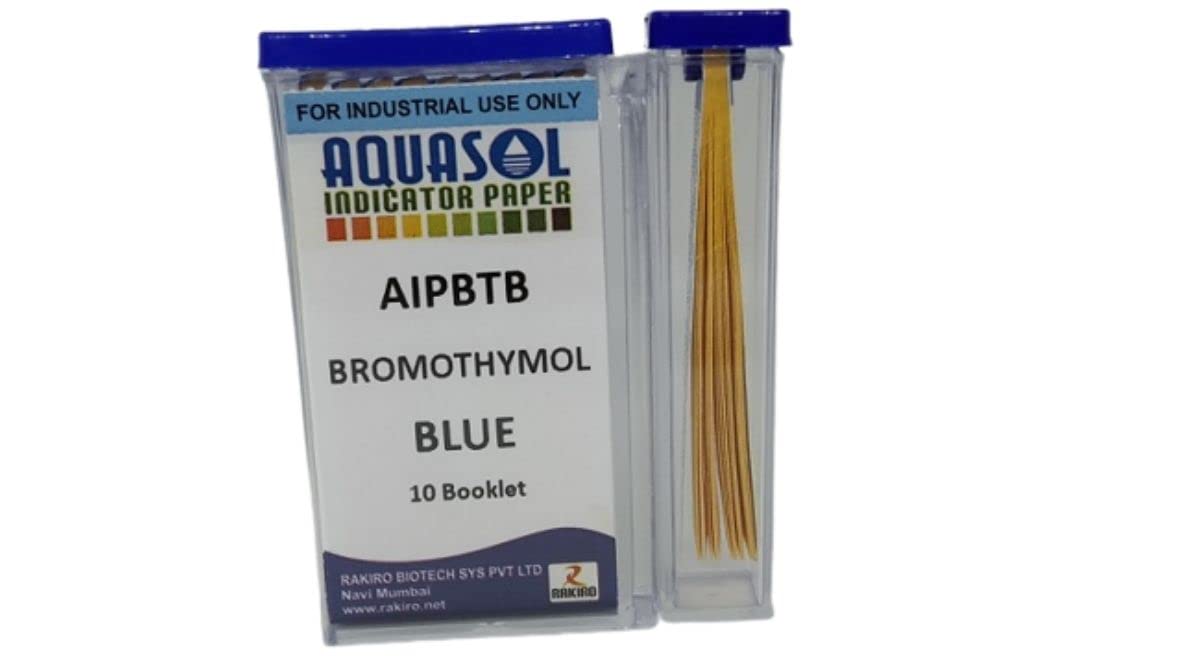 Aquasol pH Test Strips - Accurate BTB Indicator Paper for Water Testing | Home, Lab & Pool Water Quality Monitoring
