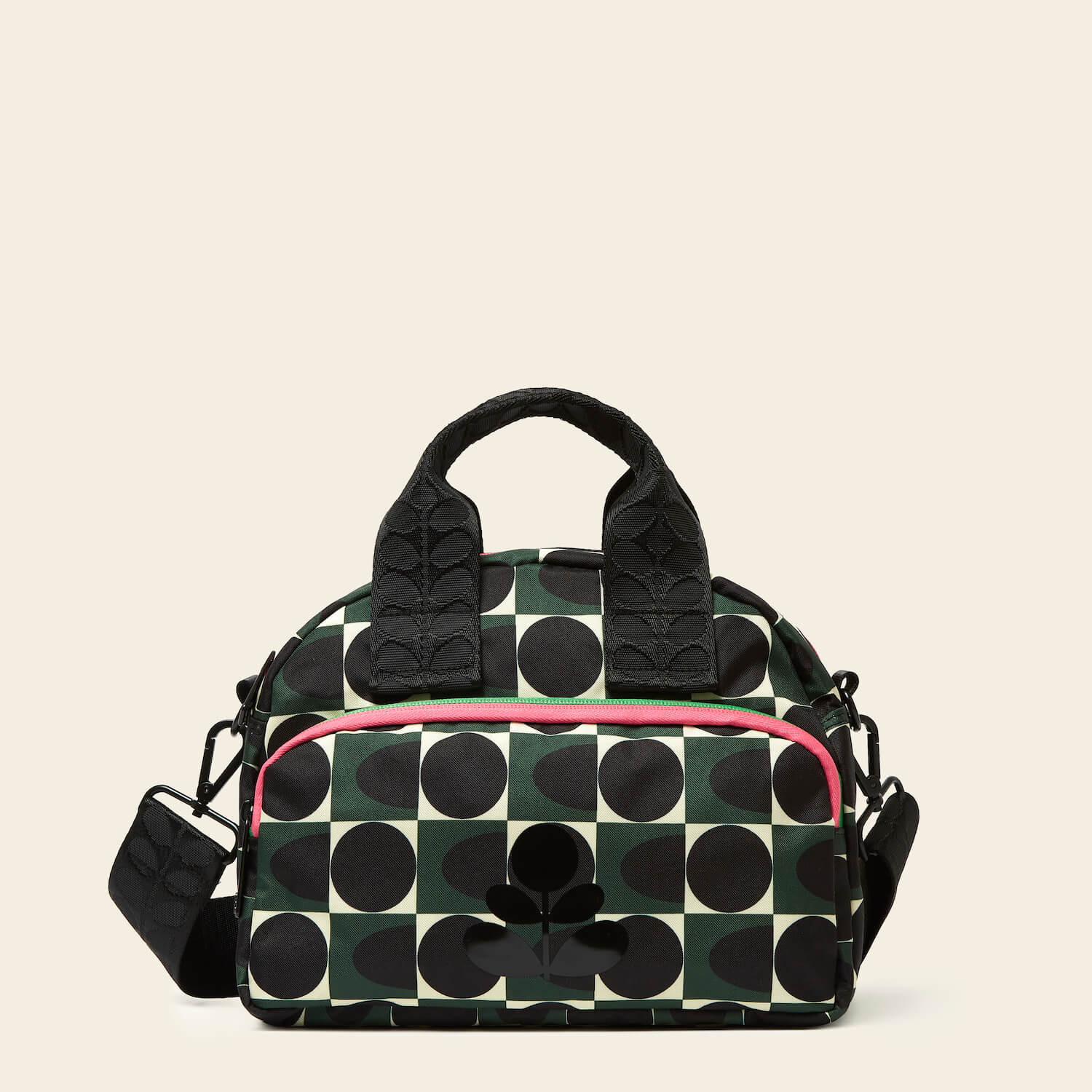 Stylish Radial Handbag - Spot Square Forest Print Crossbody Purse for Women | Fashionable Everyday Use, Work, and Travel Accessory