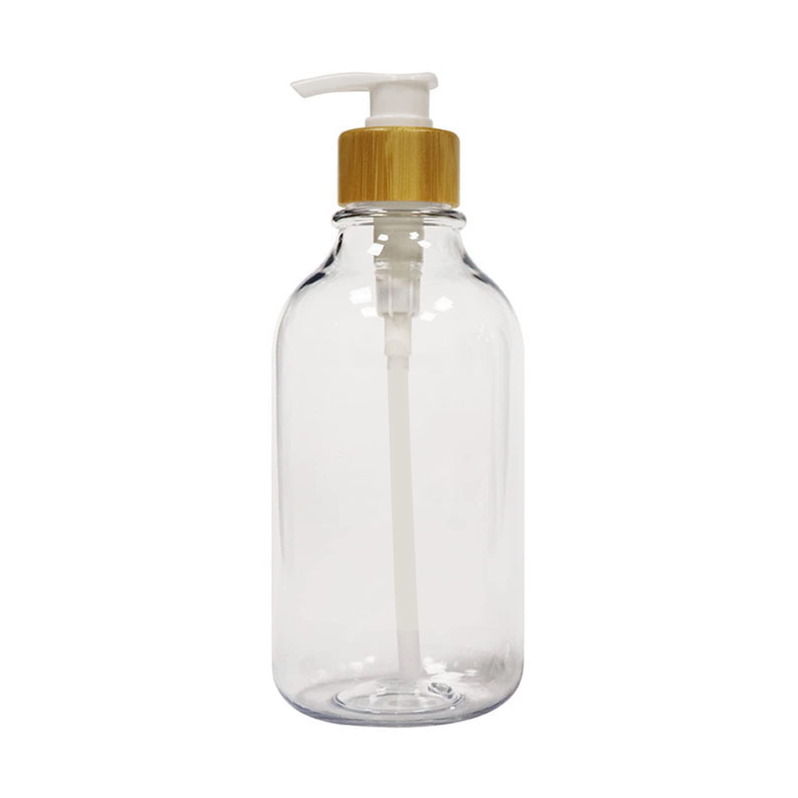 500ml Clear Refillable Plastic Soap Dispenser Pump Bottle for Shampoo, Conditioner, Body Wash, Hand Soap & Lotion - Kitchen, Bathroom & Shower Organizer - Perfect for Countertop Storage & Liquid Dispensing