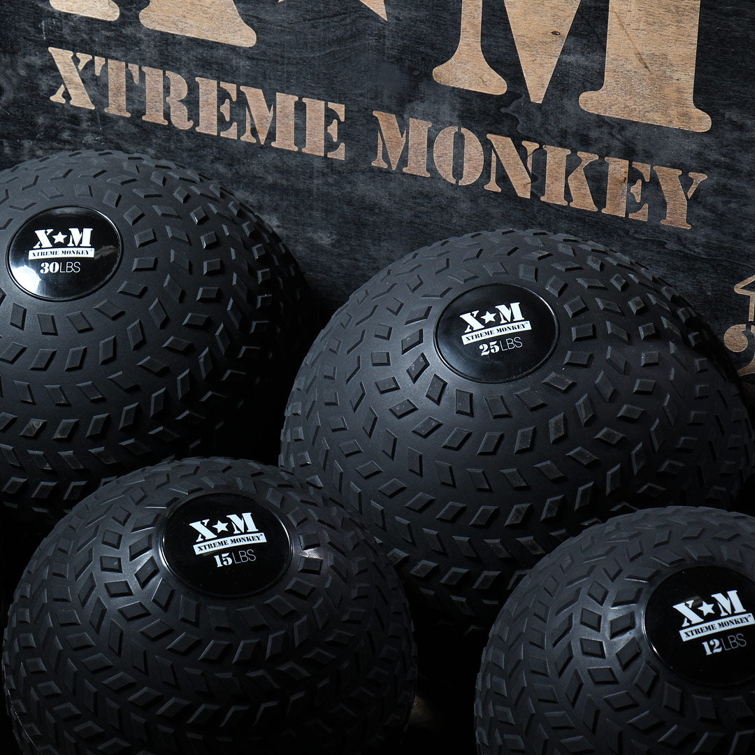 XM Pro Slam Balls 40lbs - Heavy Duty Exercise Equipment for CrossFit, Strength Training & Home Gym Workouts