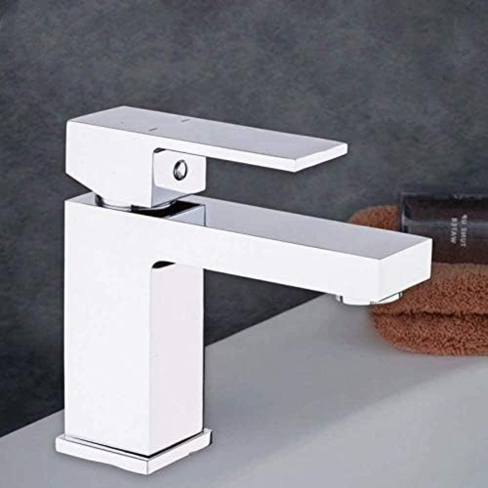 CRJUS Premium Brass Deck Mounted Mixer Tap - Kitchen & Bathroom Sink Faucet with High Pressure Flow | Perfect for Modern Homes, Restaurants & Hotels