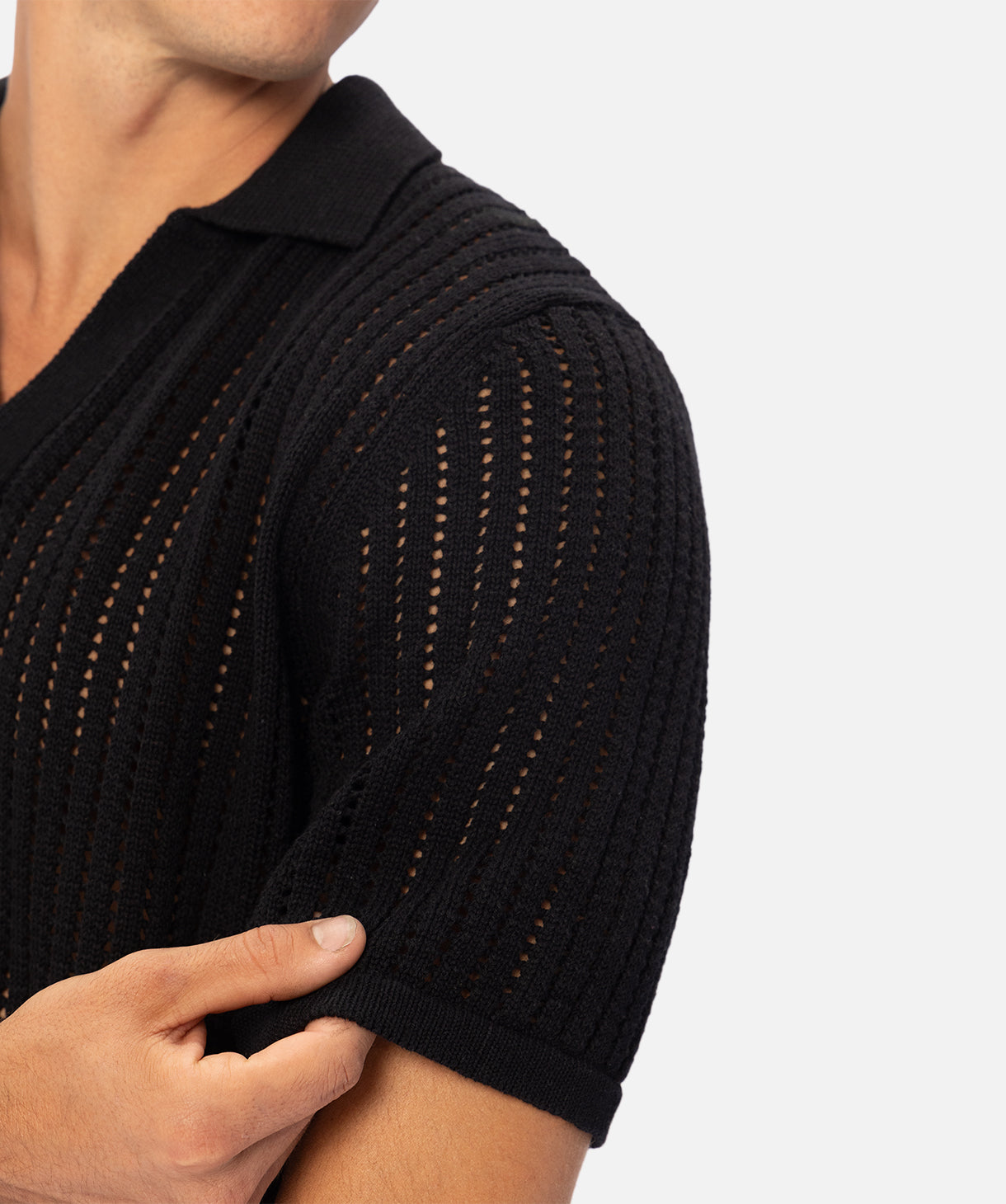 Florenzo Men's Classic Black Polo Shirt - Breathable Cotton, Slim Fit, Casual & Business Wear - Perfect for Golf, Office, and Everyday Outfits