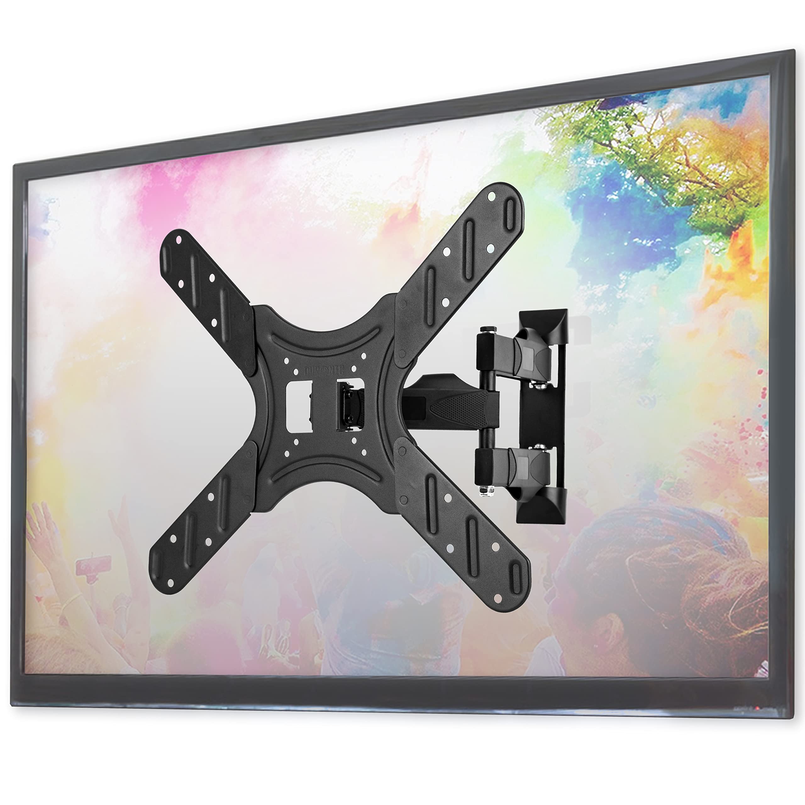 Duronic TV Wall Mount Bracket for 17-60 Inch Flat Screen TVs | Heavy Duty Cantilever Stand with Tilt & Swivel | VESA 400x400mm | Compatible with LCD, LED, QLED TVs | Perfect for Living Room, Bedroom & Home Theater Setup