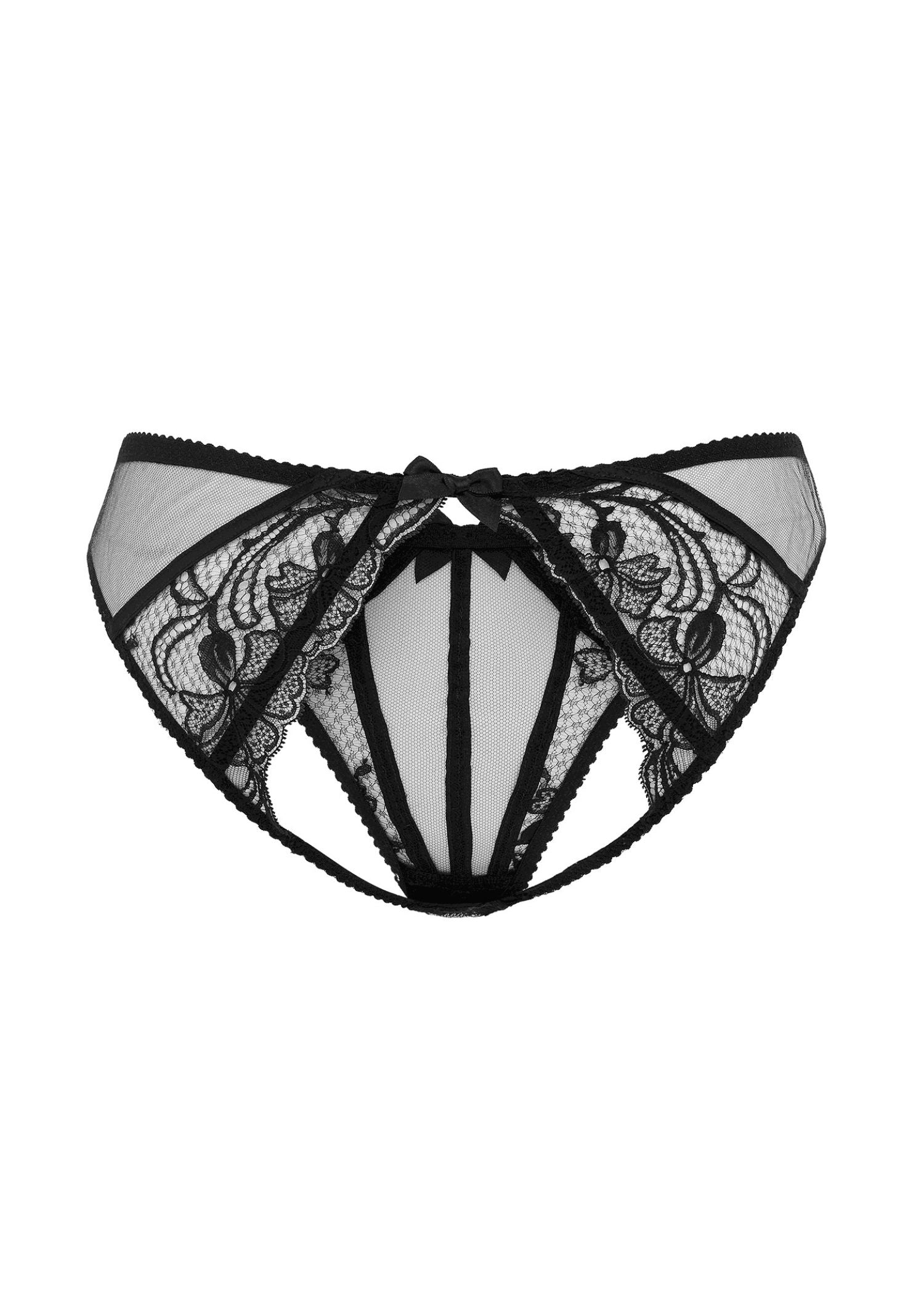 Agent Provocateur Rozlyn Ouvert Black Lingerie Set - Sexy Lace Underwear for Women, Perfect for Valentine's Day & Romantic Nights