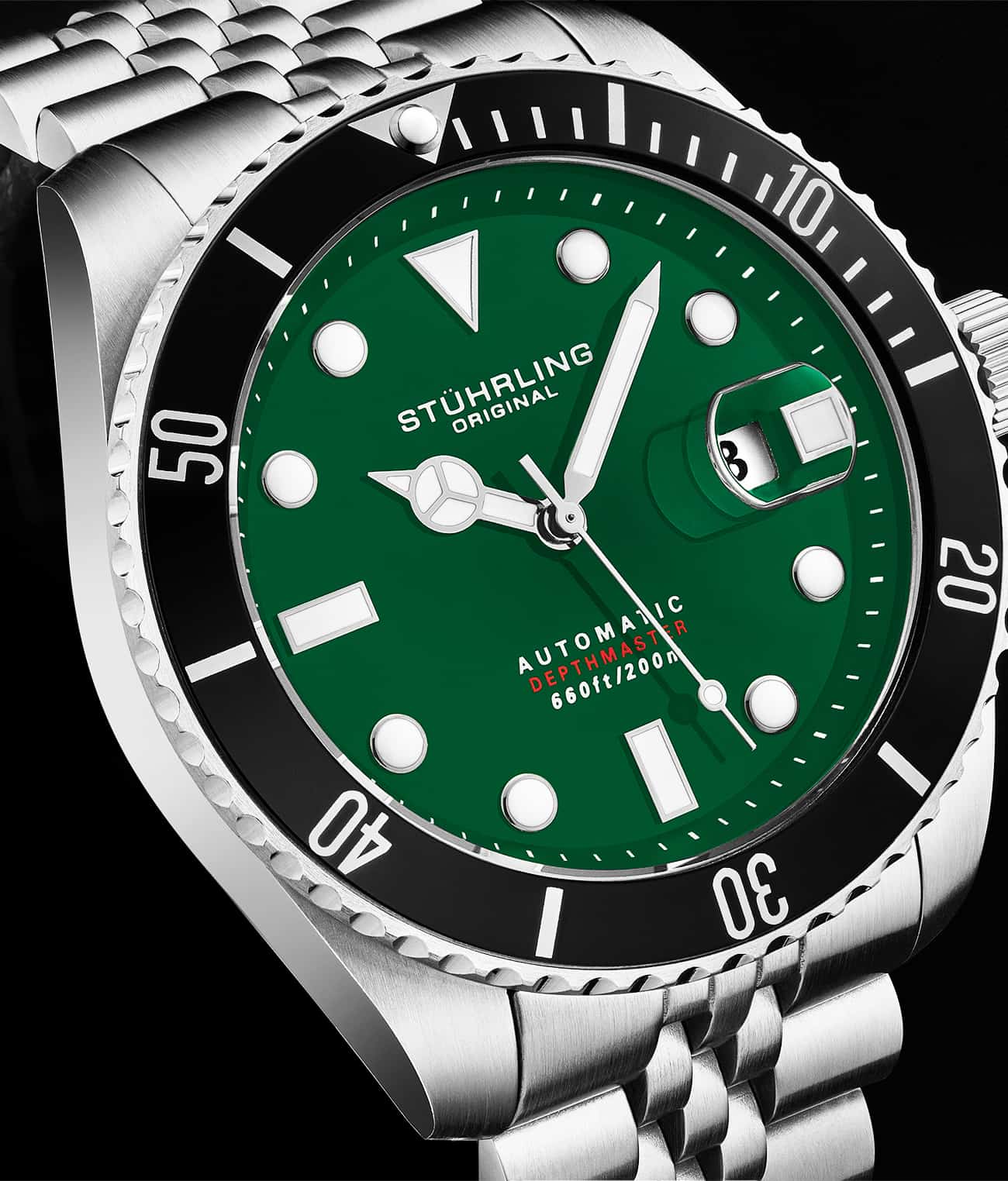 Automatic Depthmaster 4045 44mm Diver Watch - Waterproof Stainless Steel Men's Dive Watch with Luminous Hands - Perfect for Scuba Diving, Snorkeling & Water Sports